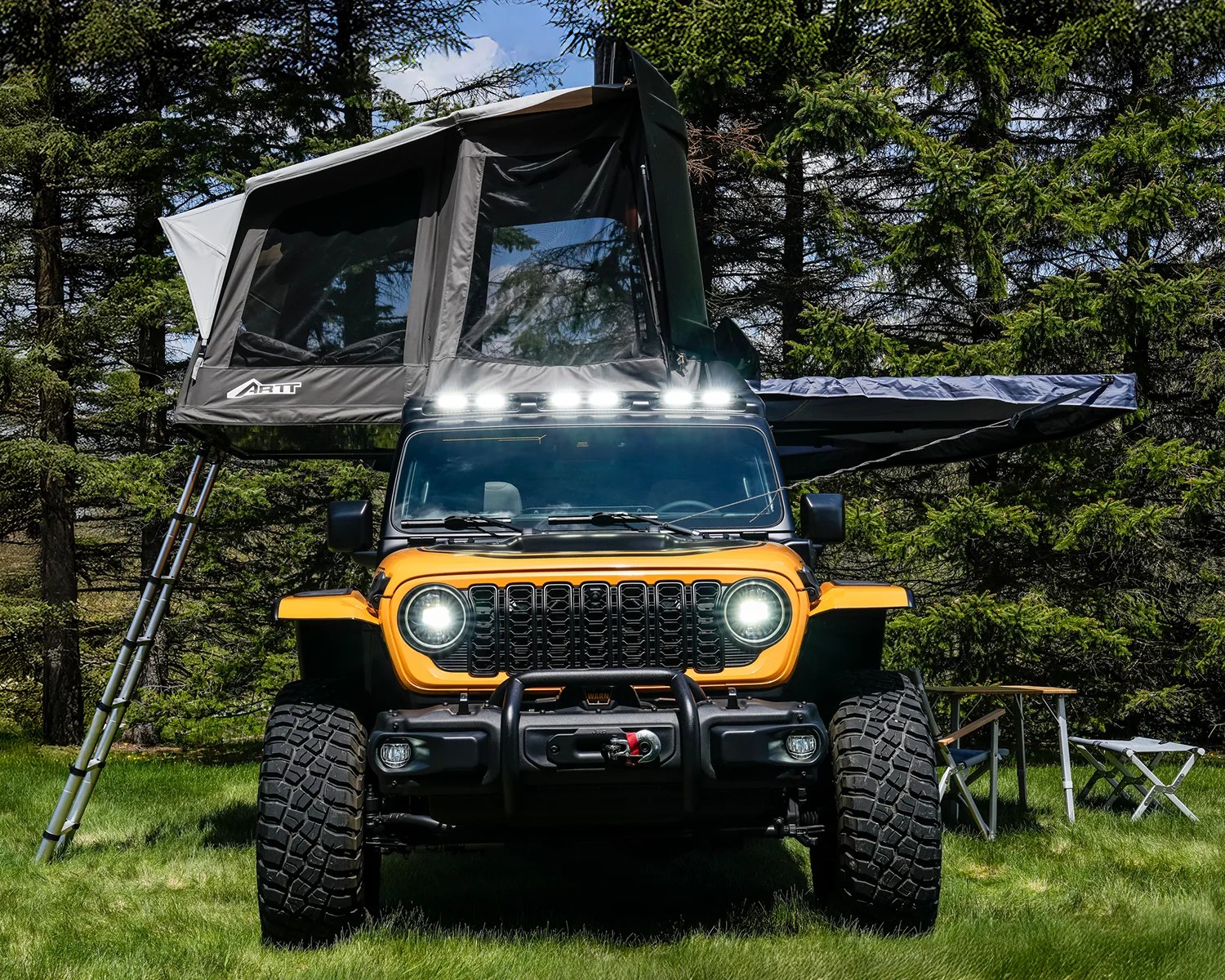 jeep wranger dometic artt front view