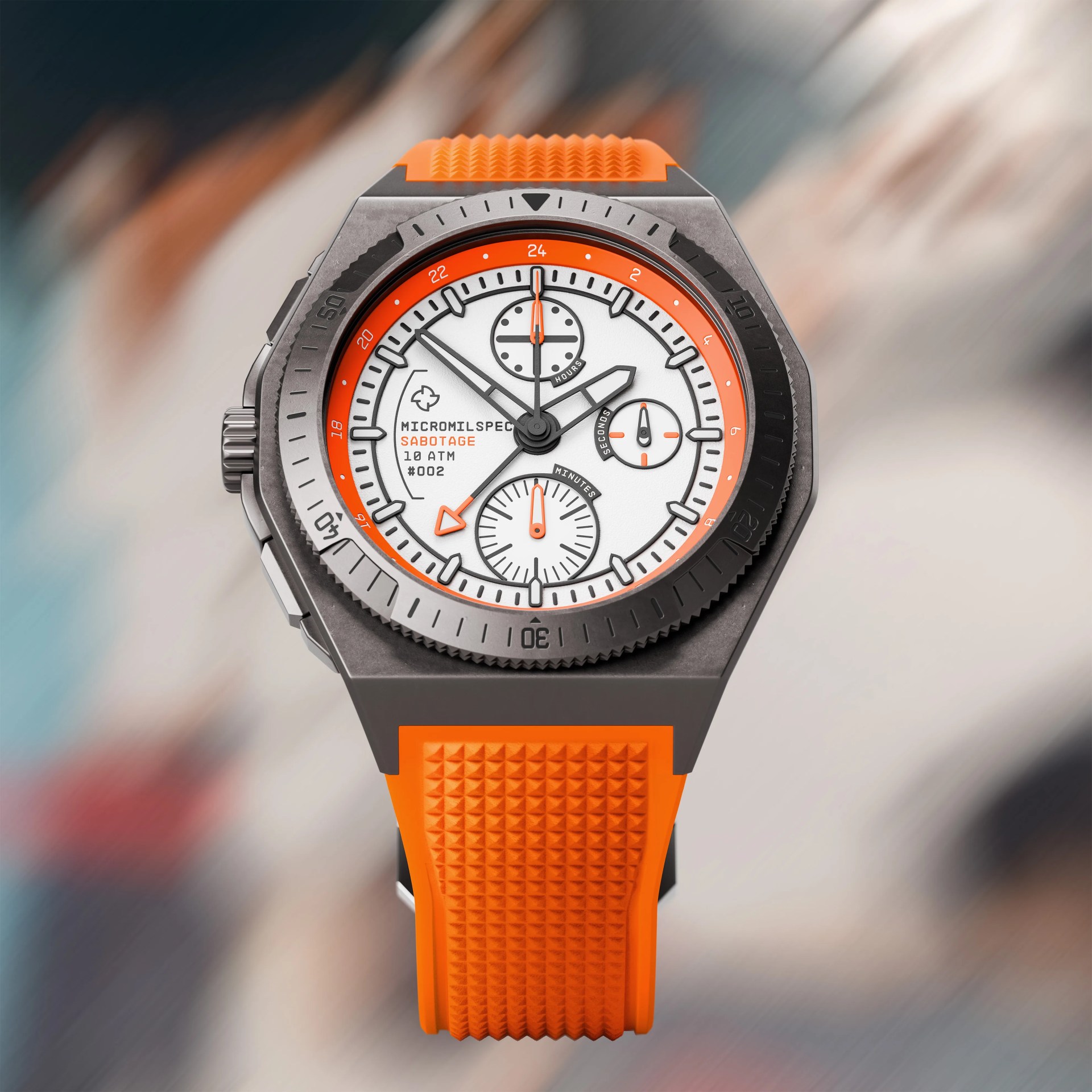 a futuristic GMT watch