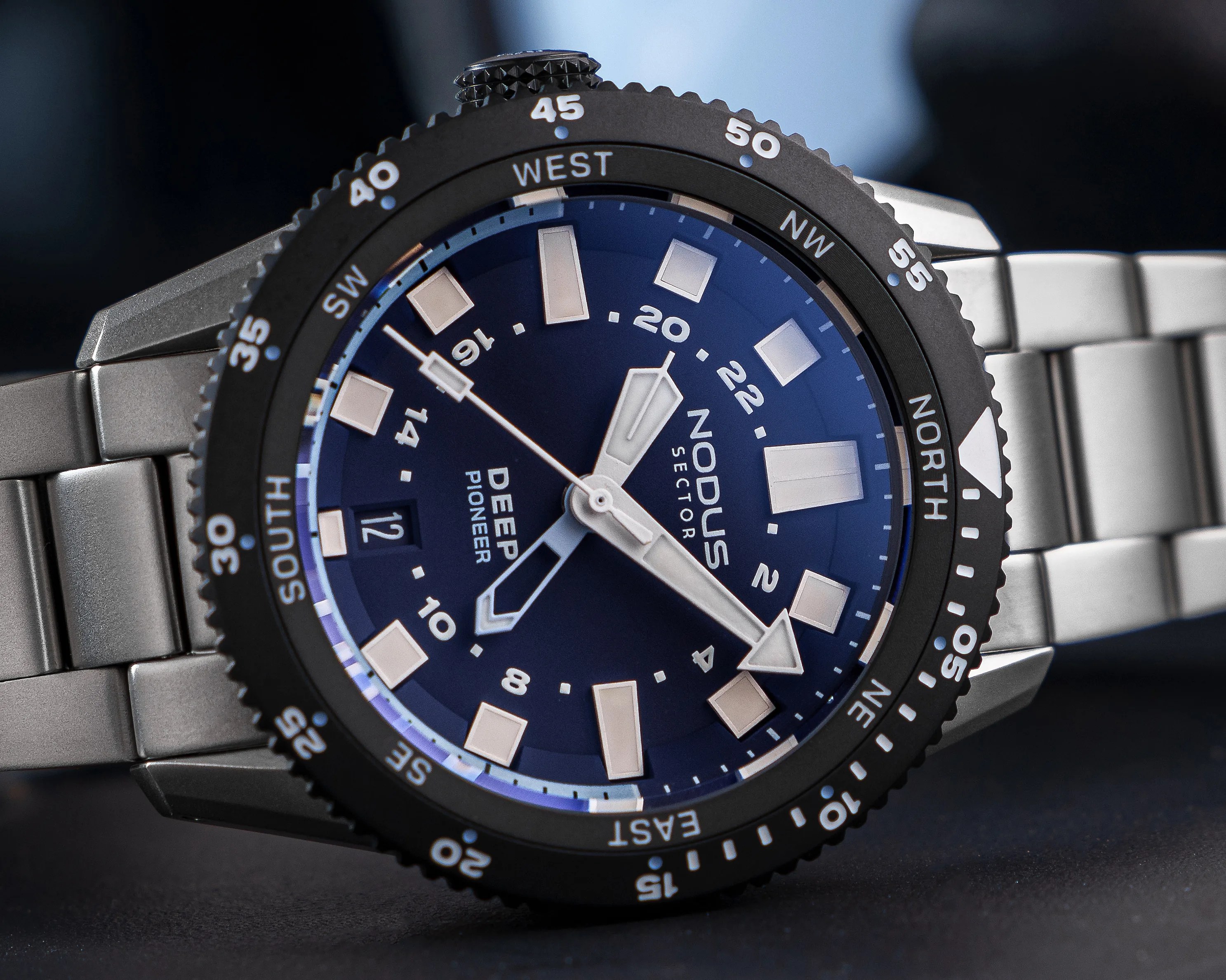 A black dial GMT dive watch