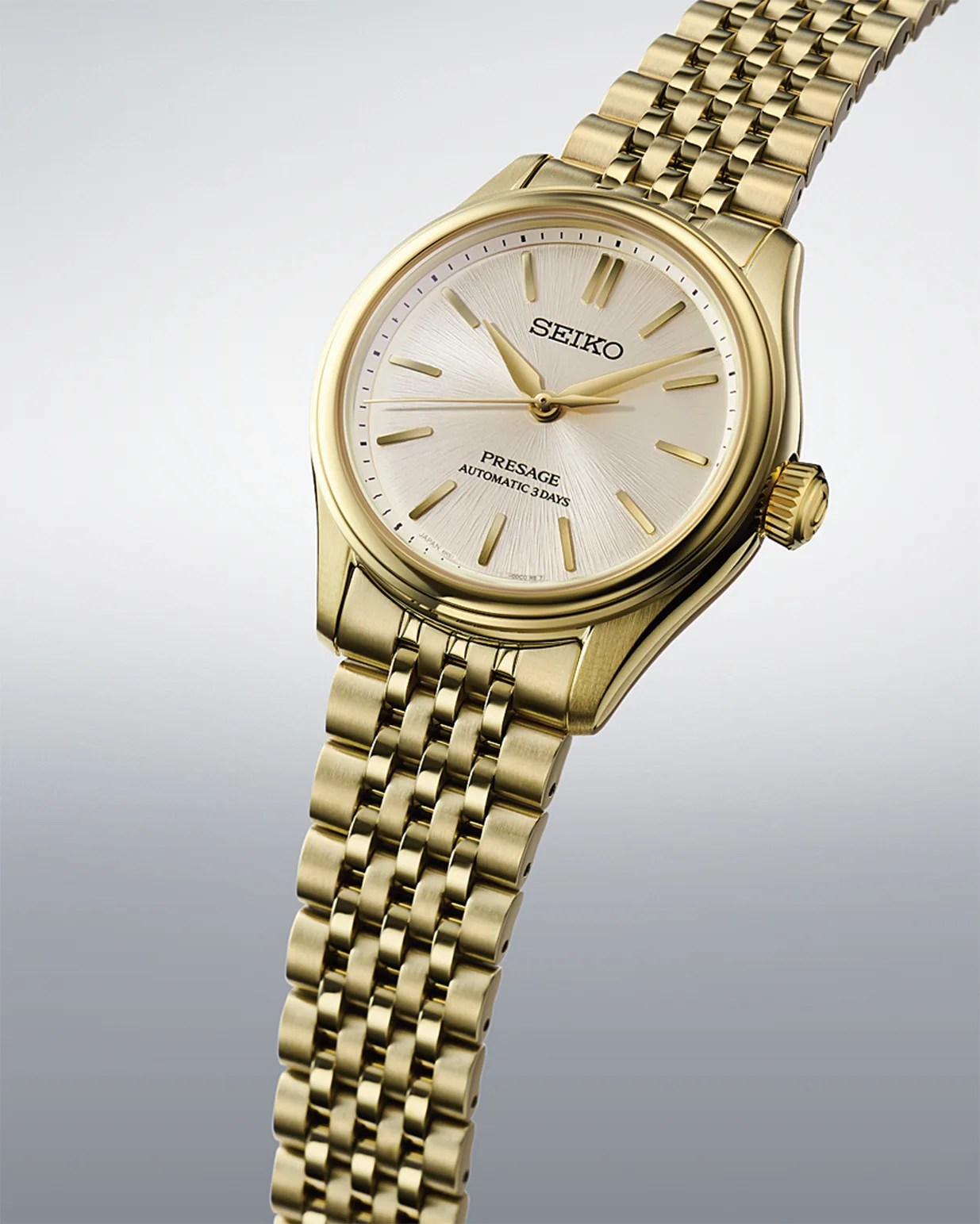 a gold Seiko dress watch