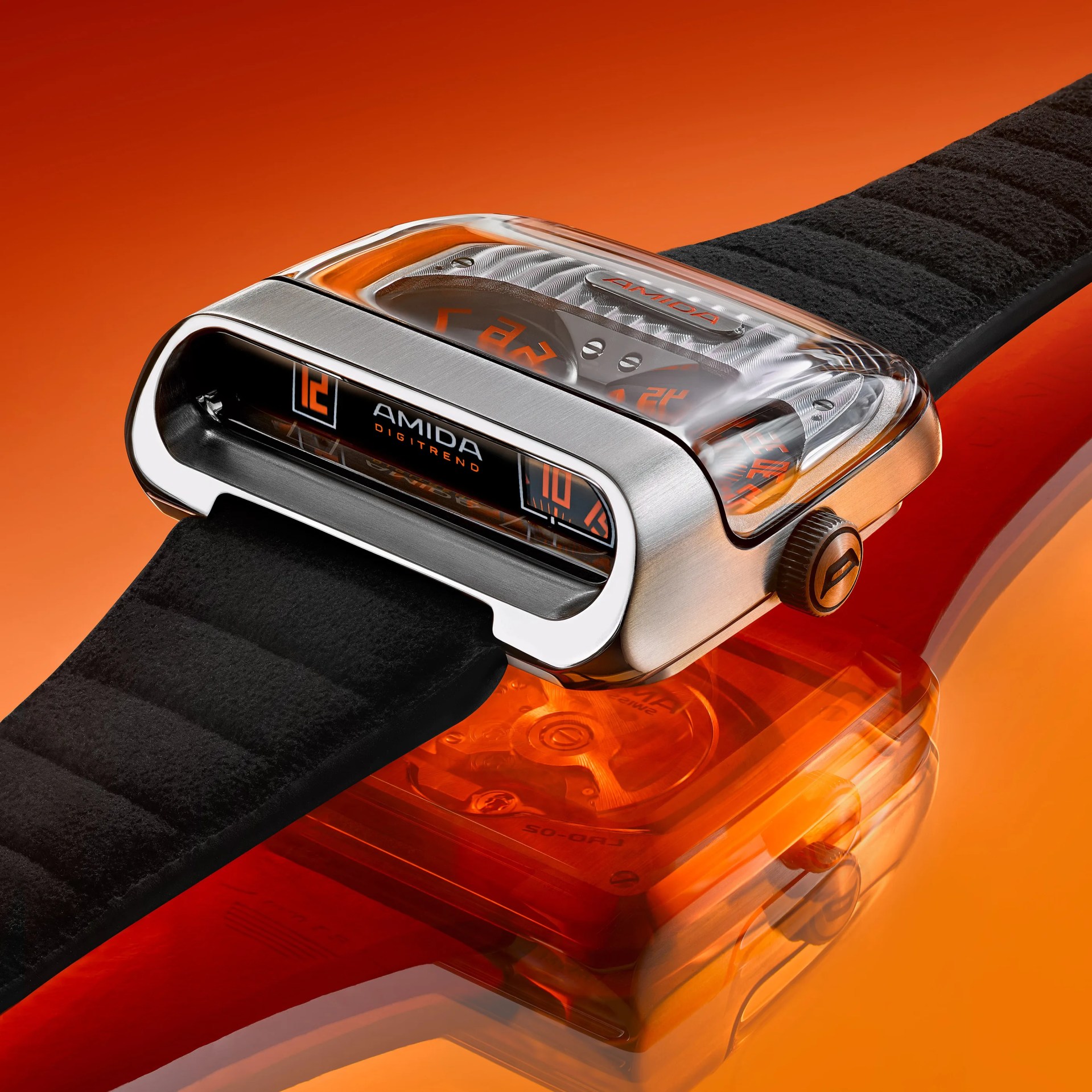 a retro-futuristic watch