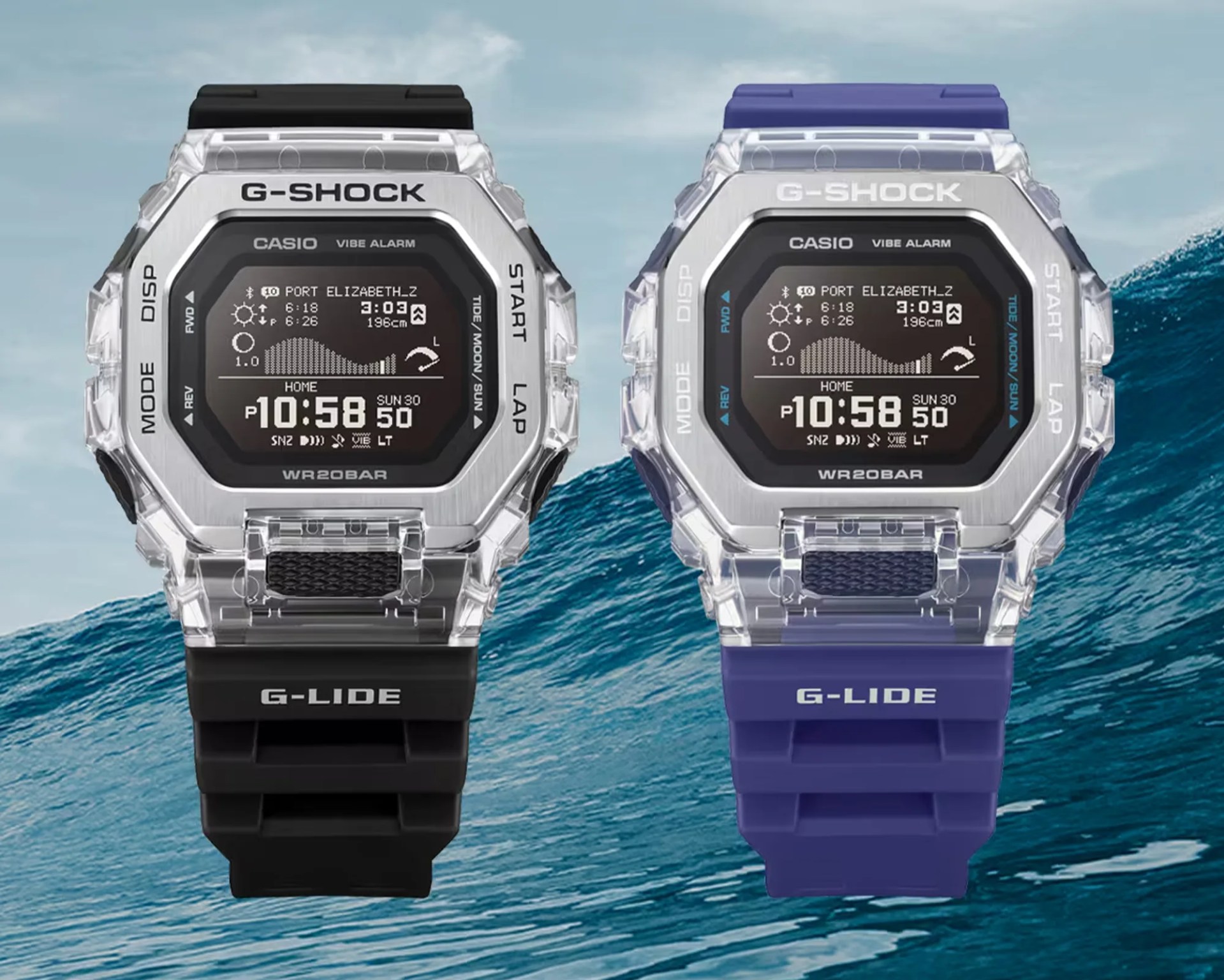 Casio G Shock G Lide GBX 100 Series Sport Watches