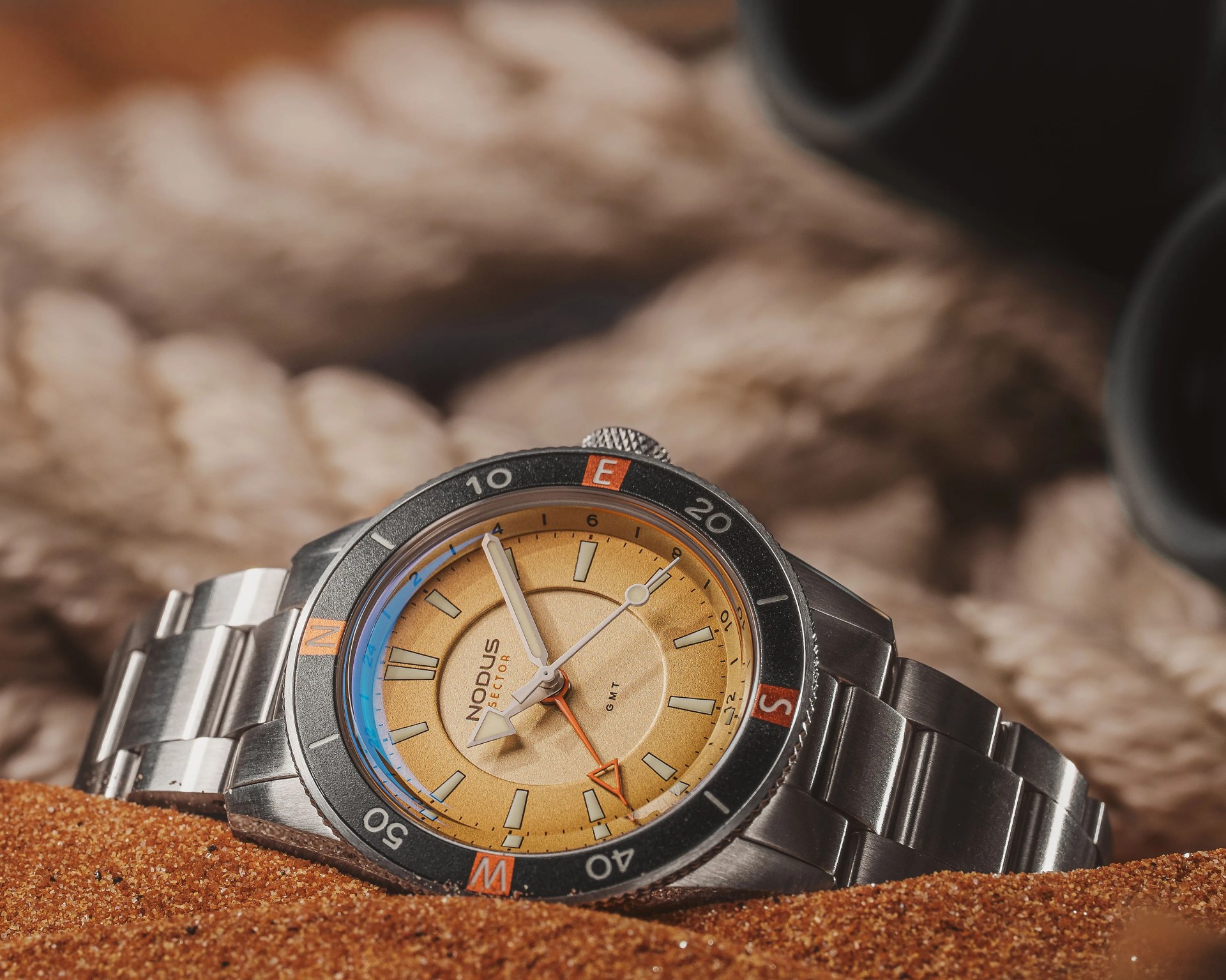 a Nodus watch on a man's wrist