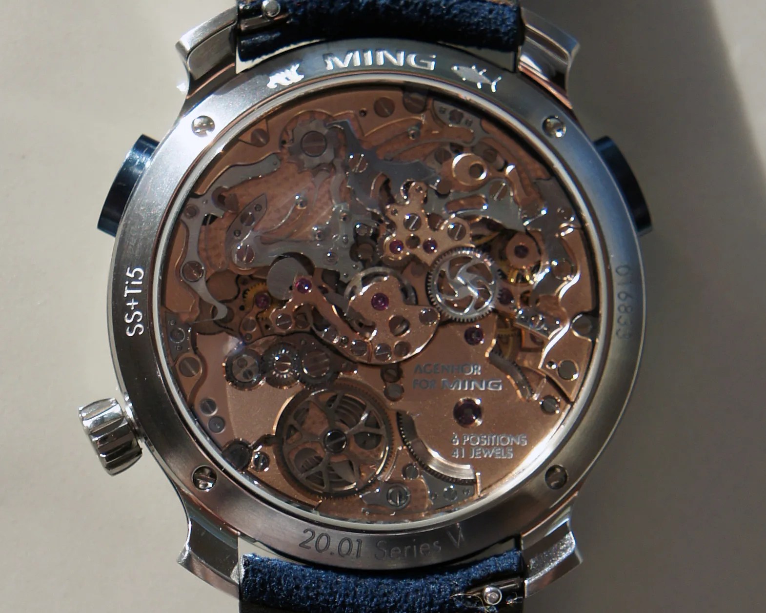 the movement of a Ming watch