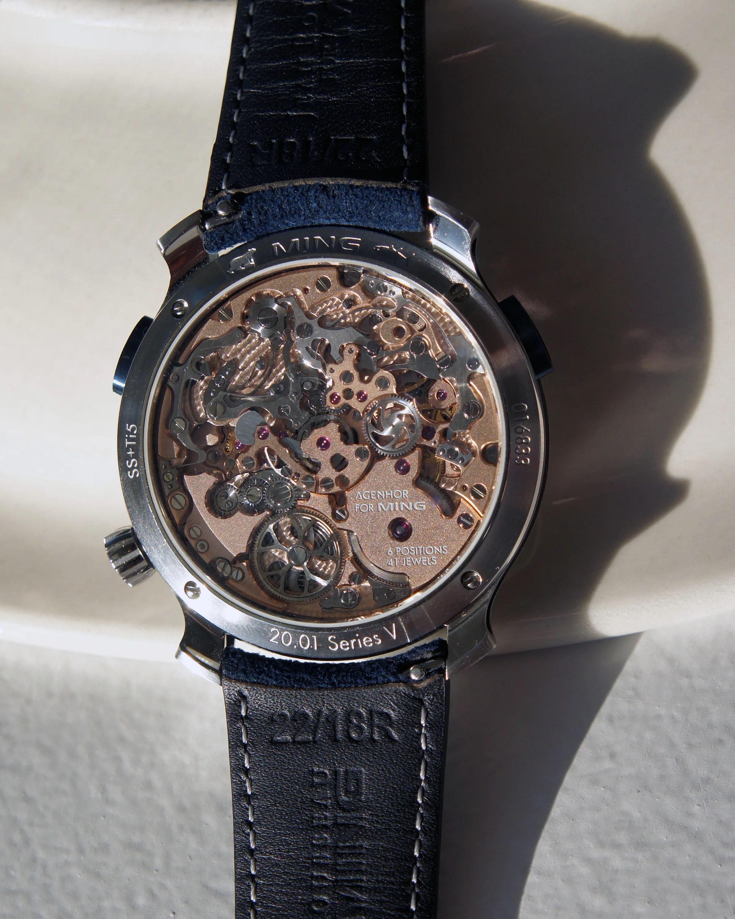 the back of a Ming watch