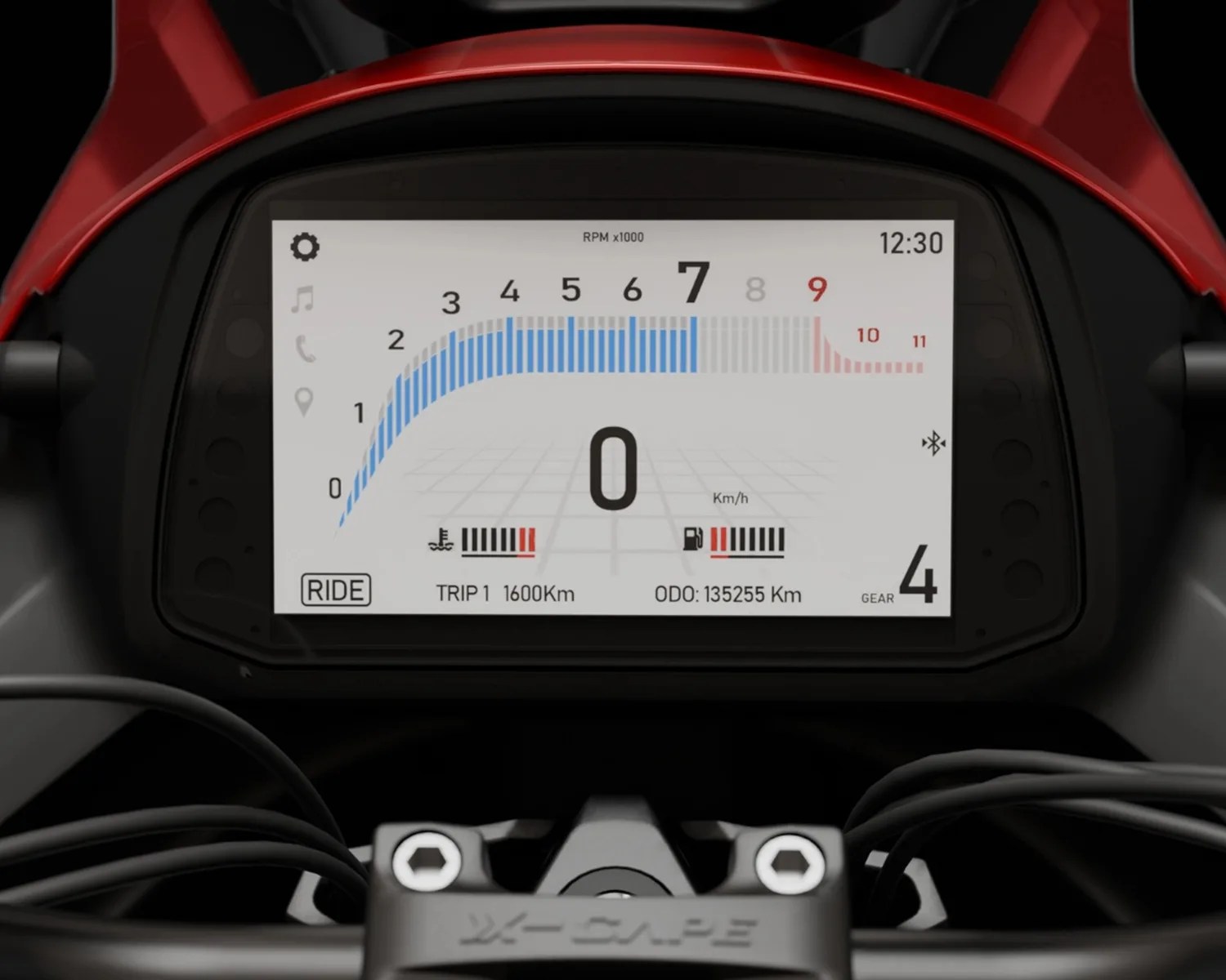 moto morini x-cape 700 display