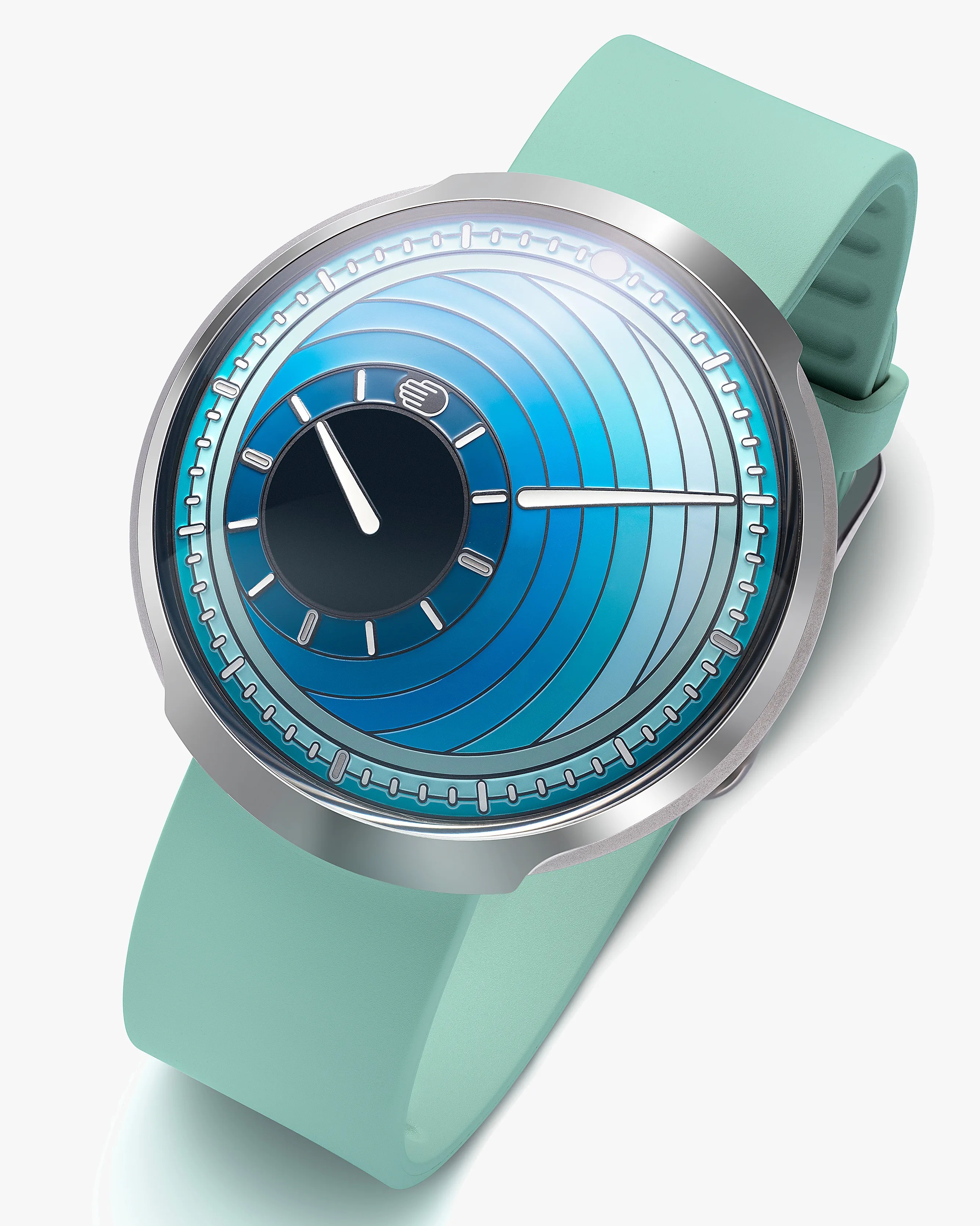 a blue Ressence watch