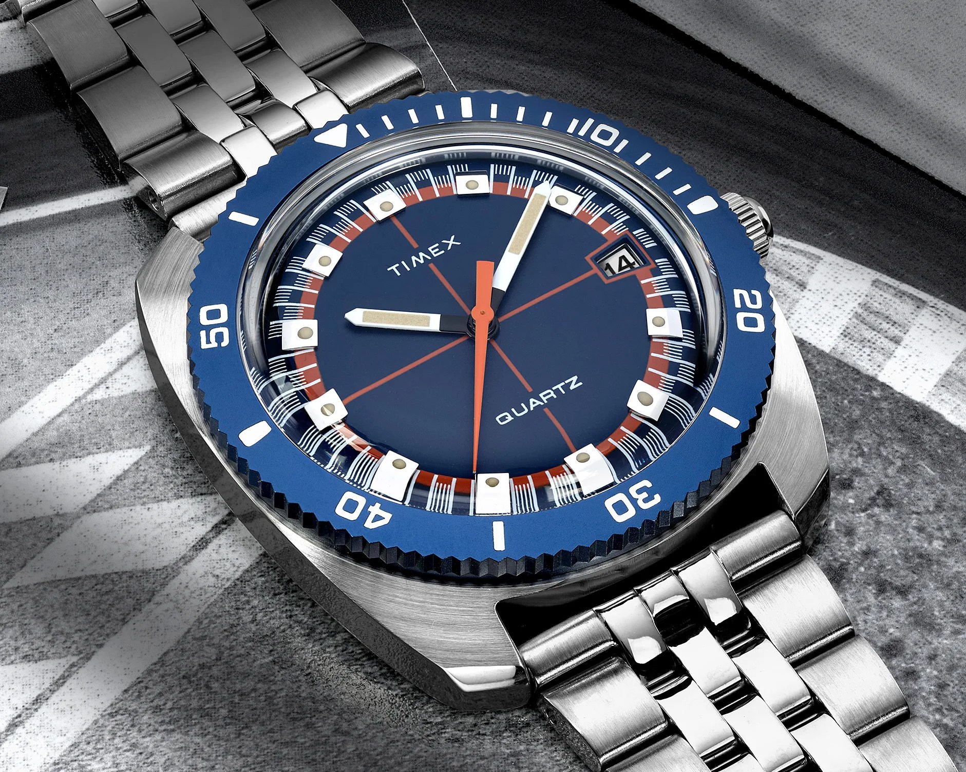 a Timex racing watch