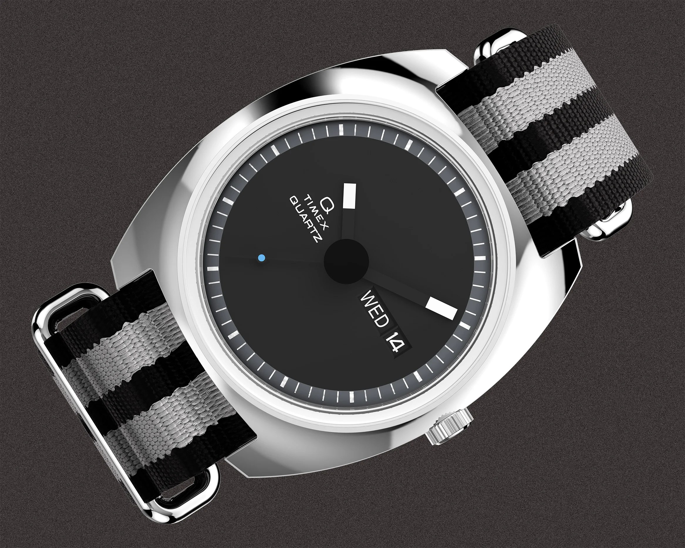 a black dial Timex watch