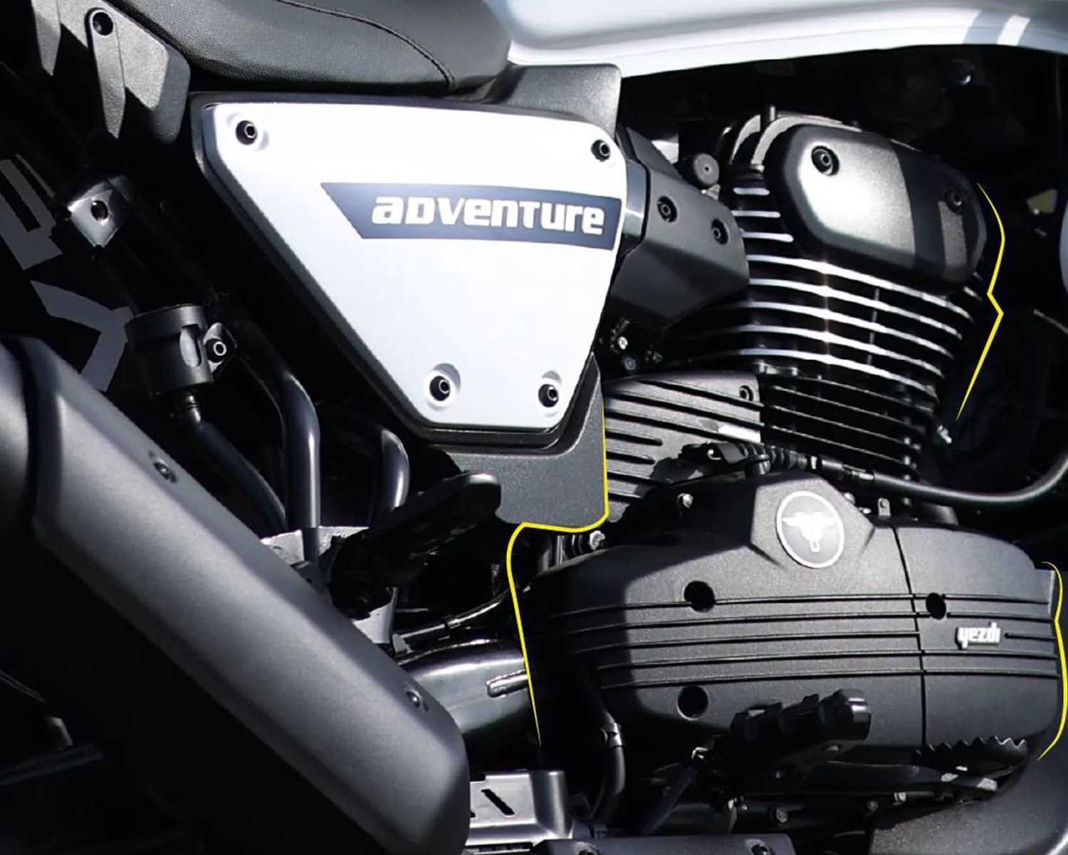 yezdi adv moto engine detail