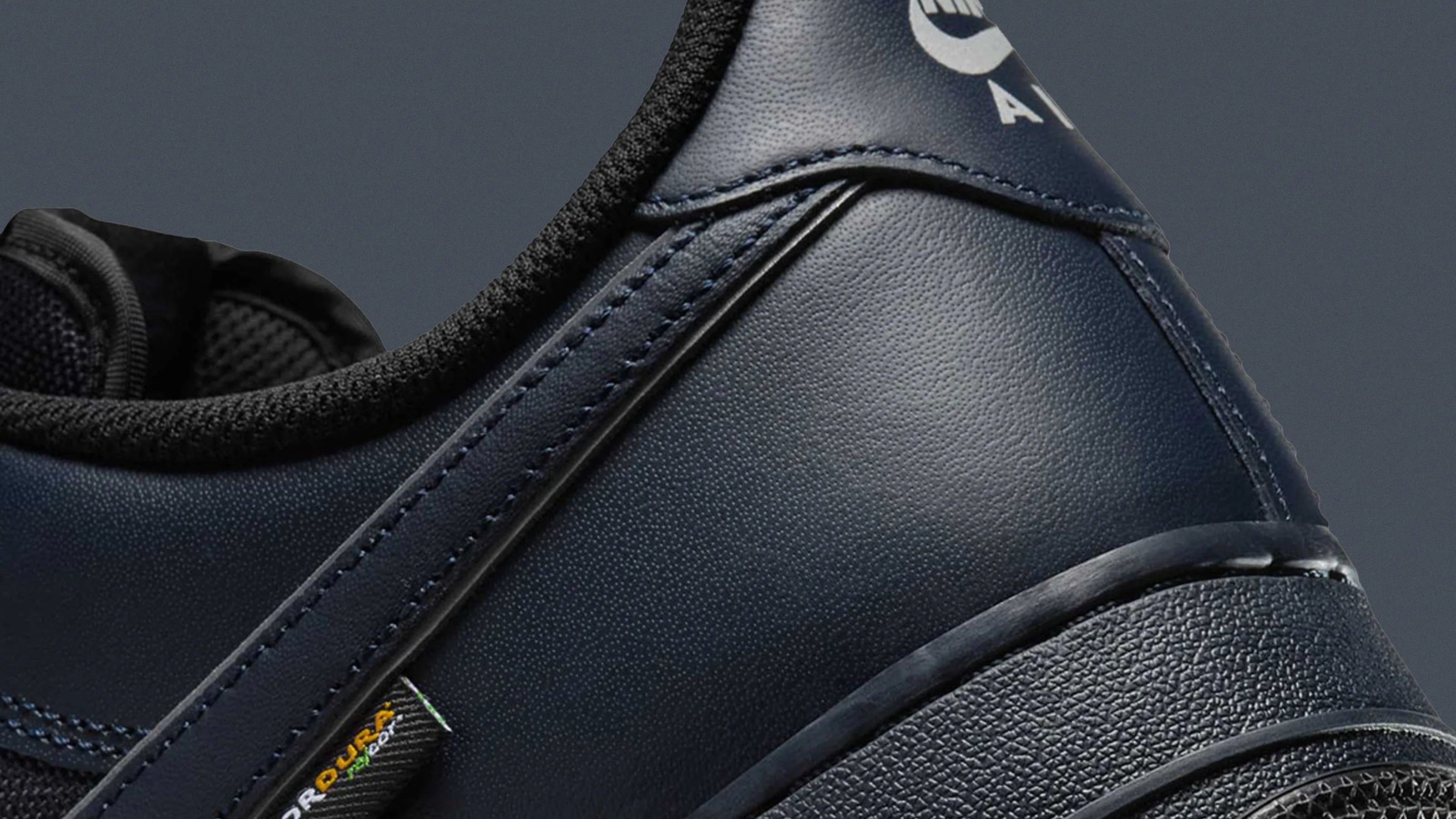 Nike Air Force 1 Cordura 2025 angled heel shot