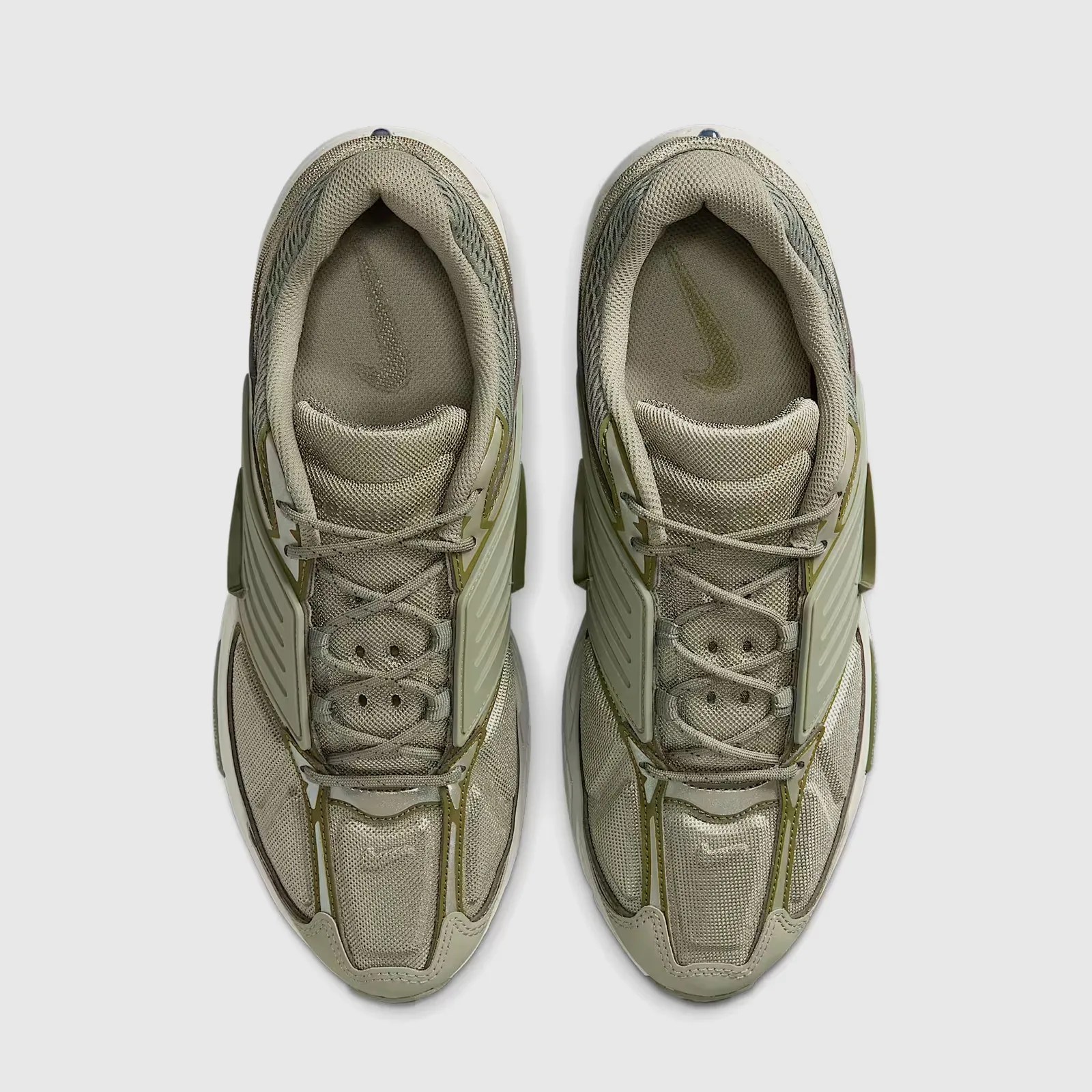 A top-down view of the Nike Air Pegasus Wave in light army