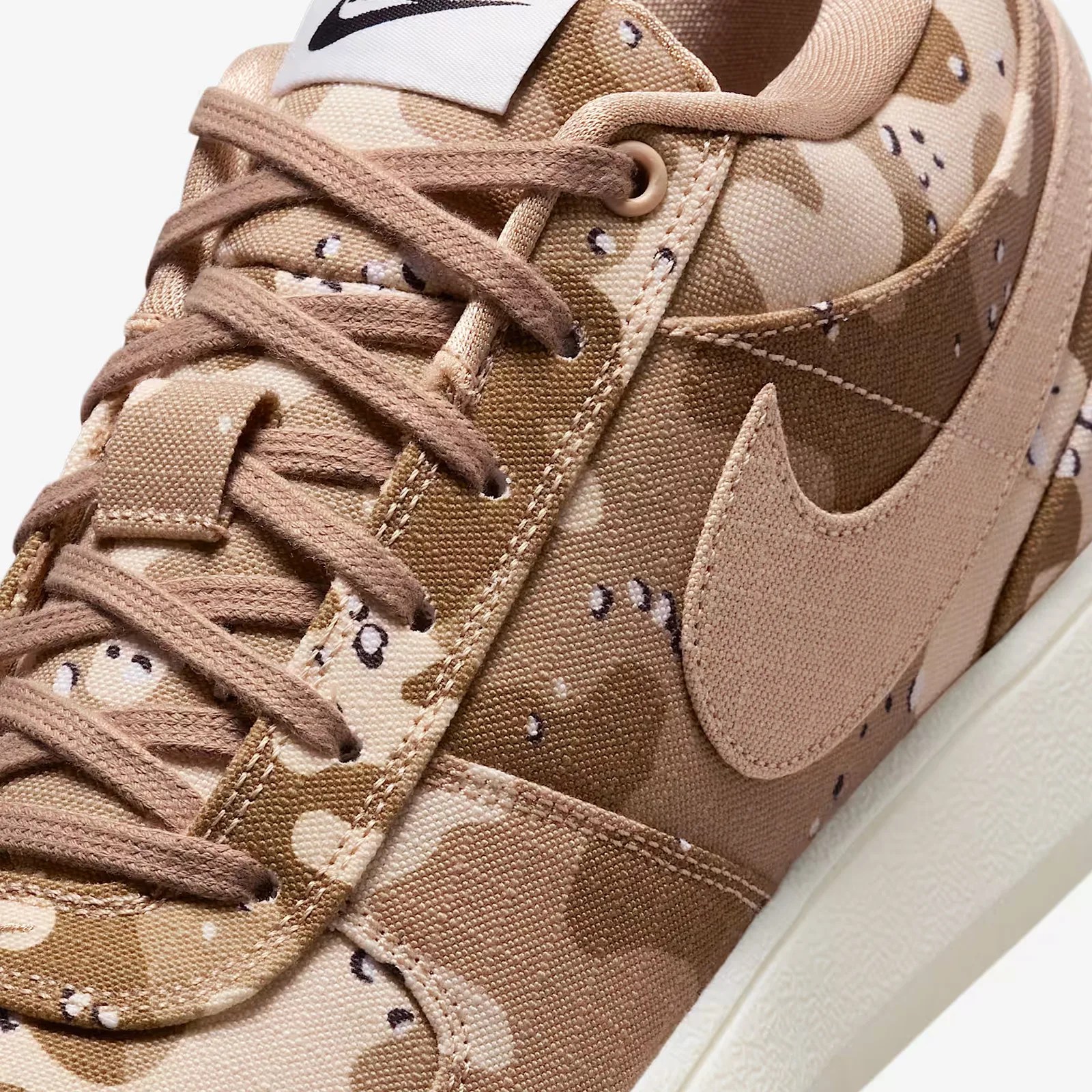 A close up of the Nike Book sneaker in desert camo