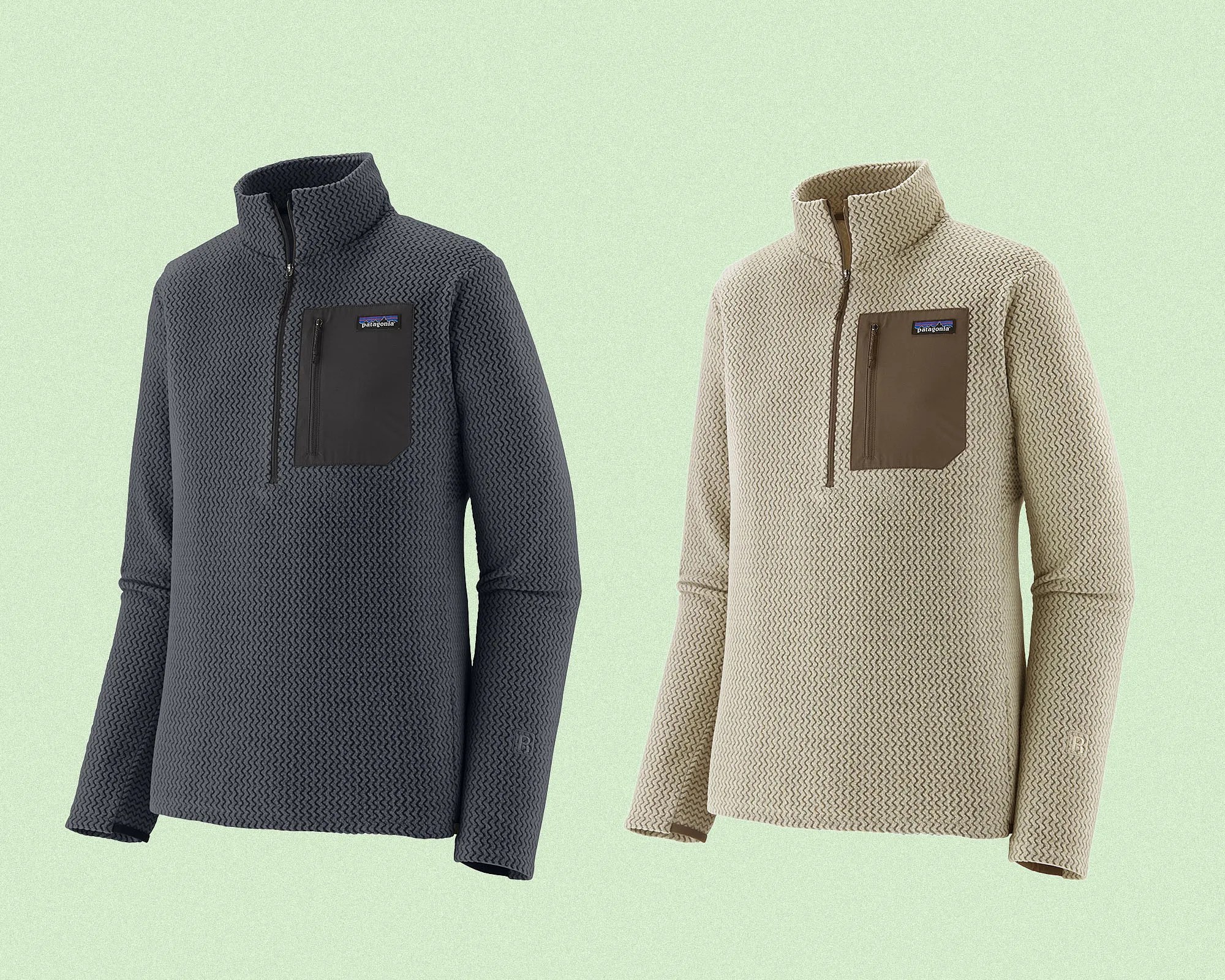 Patagonia R1 Air Fleece 2025 side by side