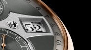 a closeup of an a lange and sohne digital watch