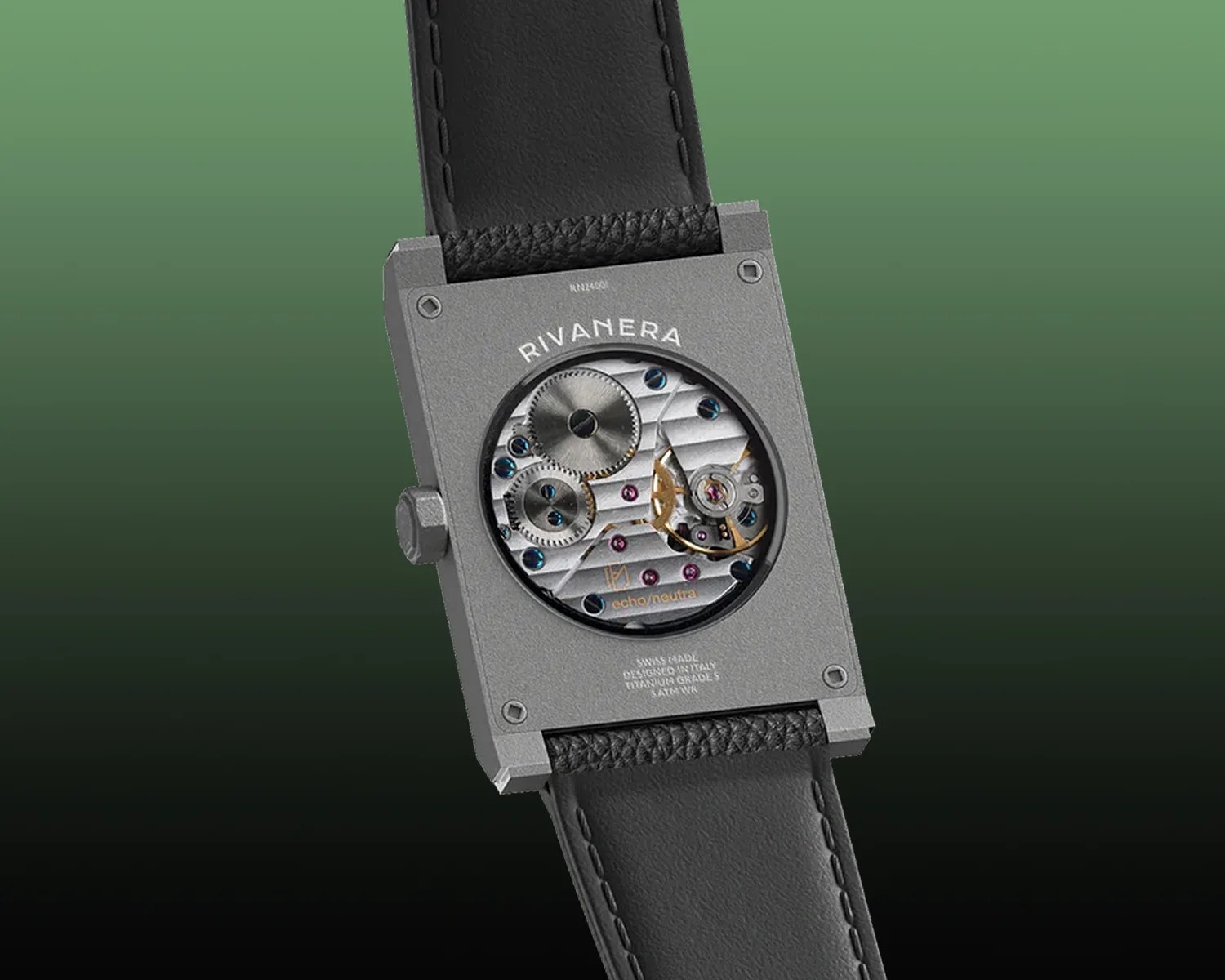 the caseback of an echo neutra watch