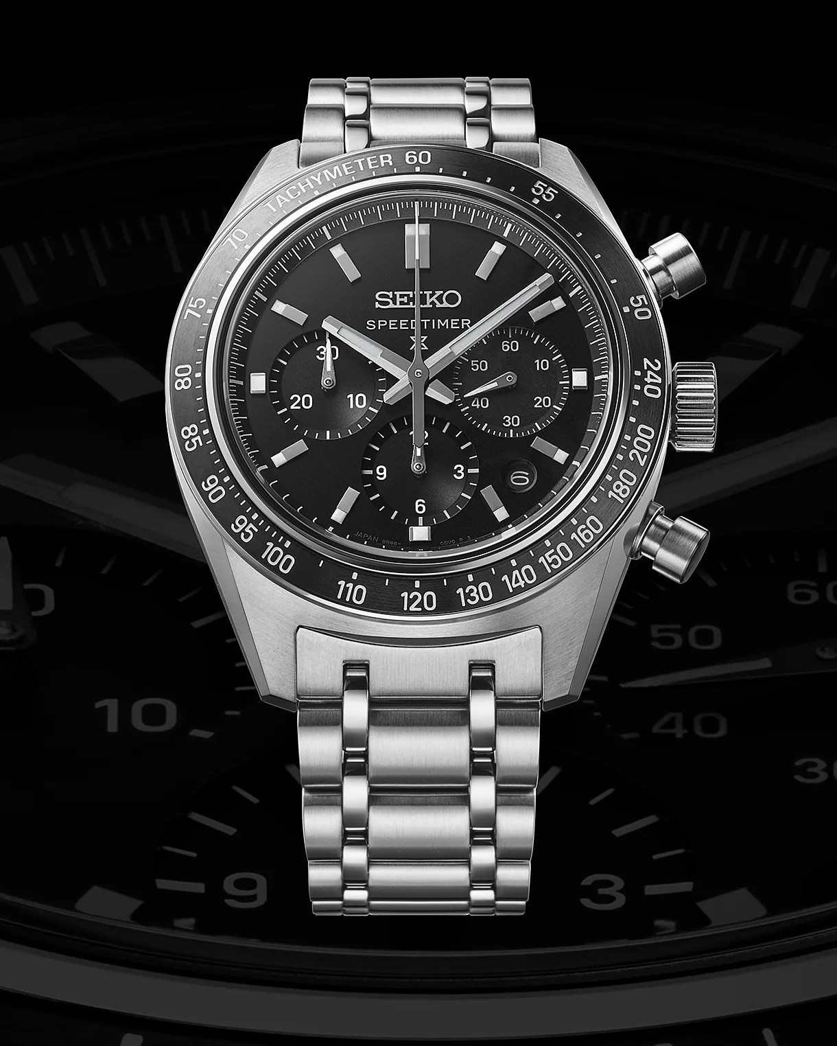 a seiko speedtimer chronograph watch