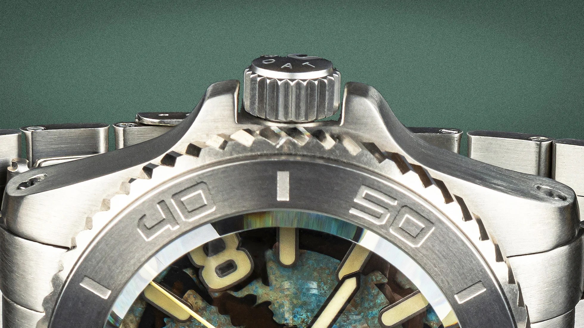 the case of a U-Boat dive watch