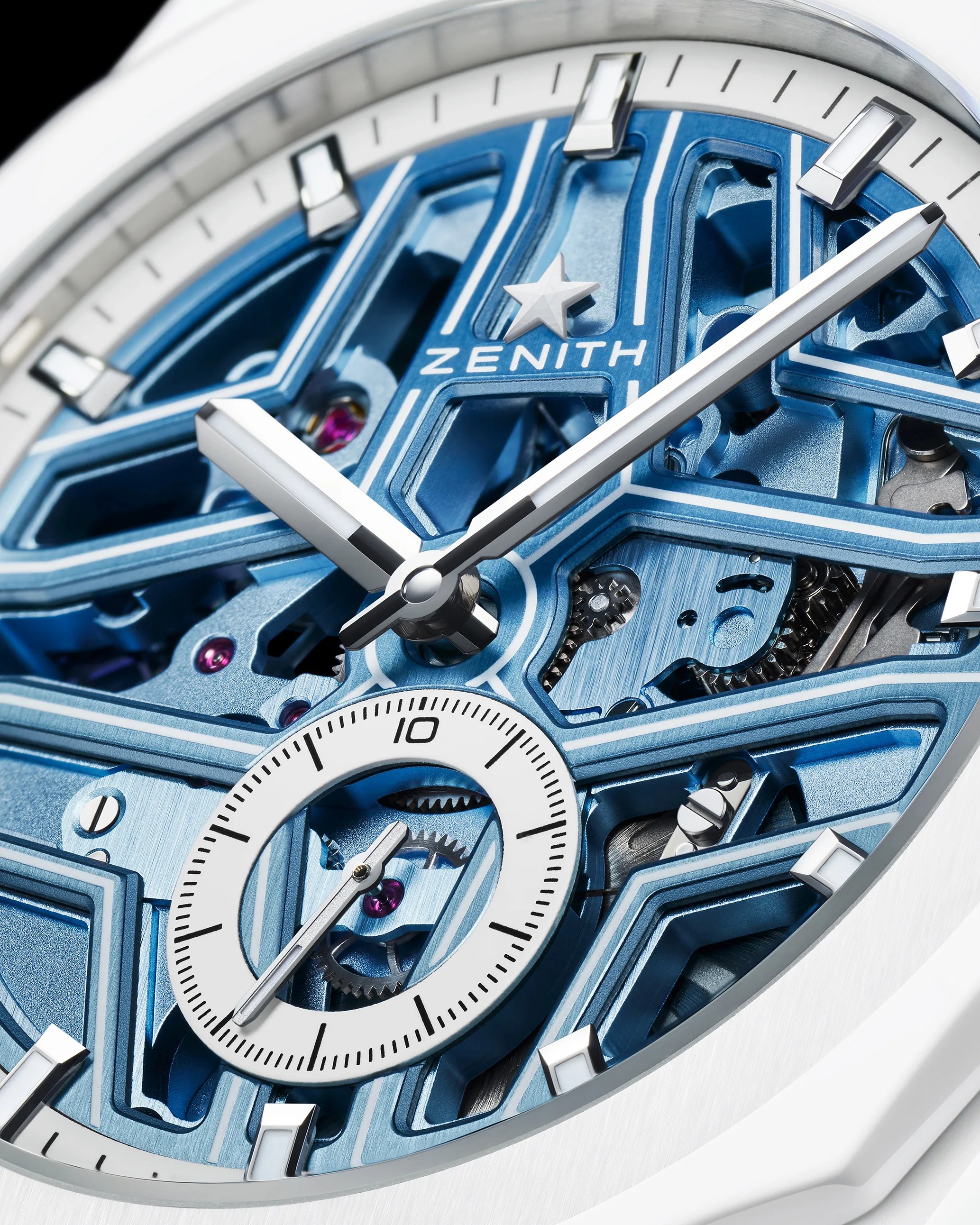 the dial of a Zenith watch