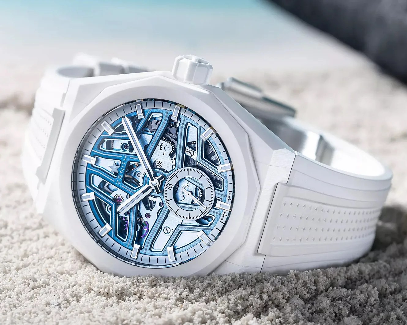 a white Zenith watch