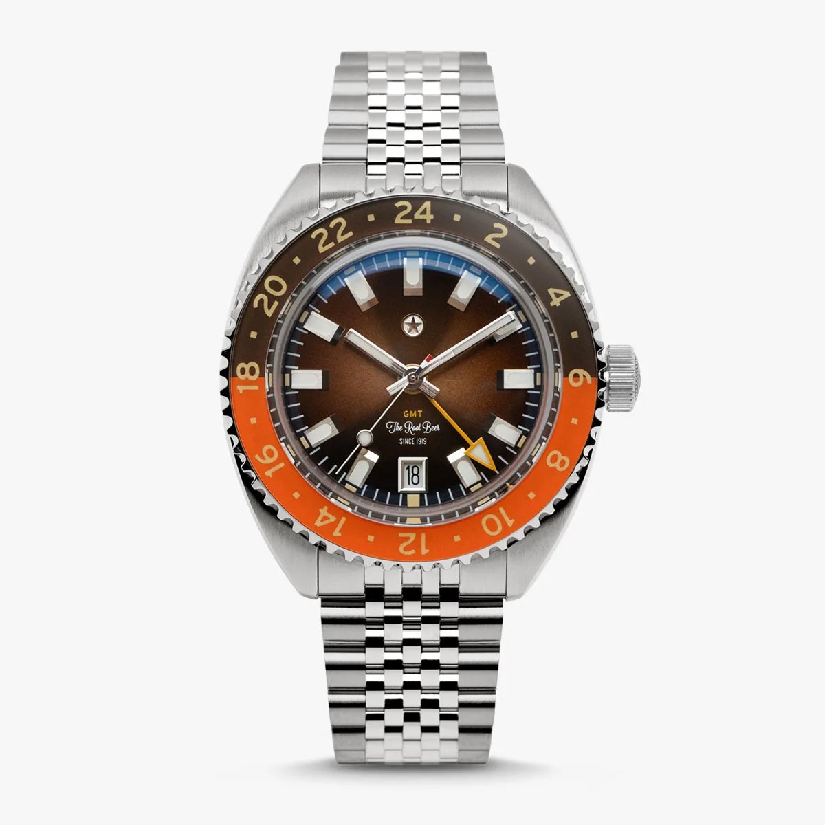 Jack Mason x AW Root Beer Collab Strat-O-Timer watch