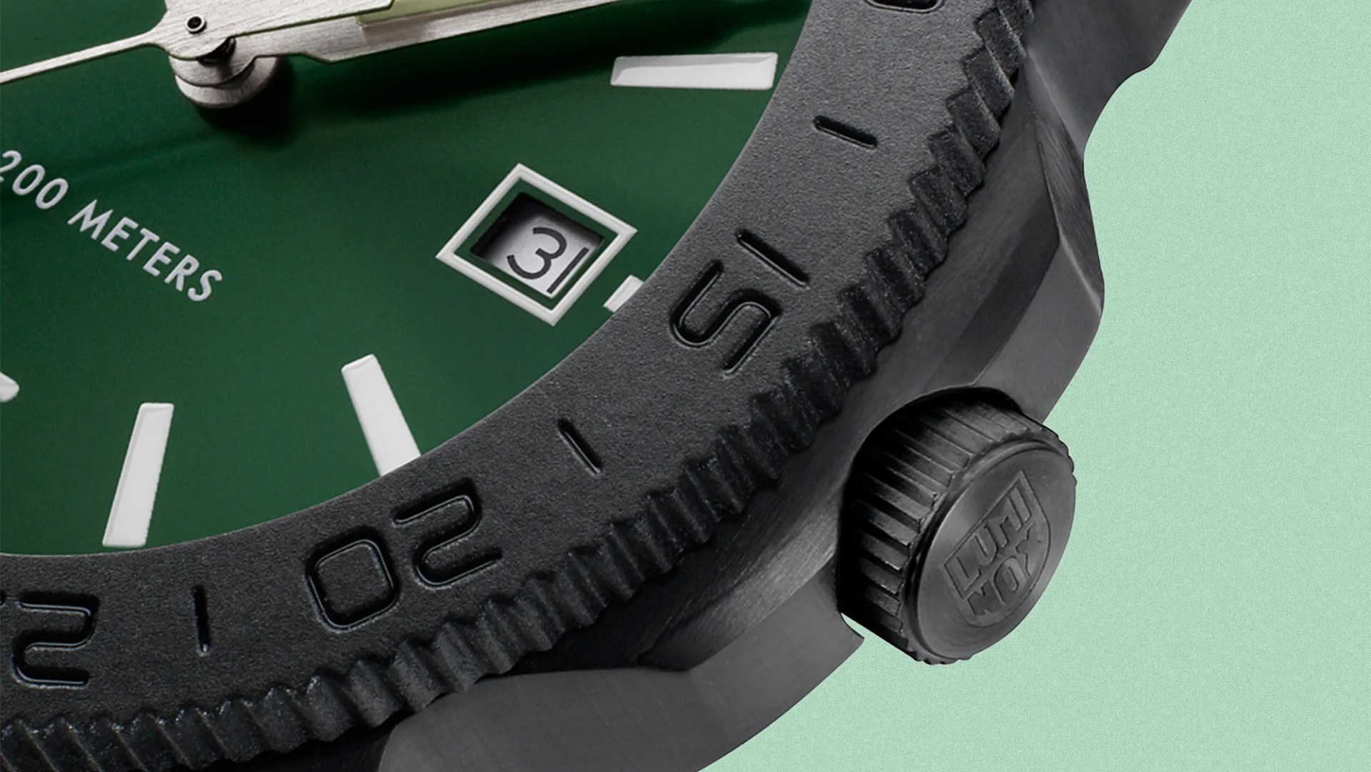 Luminox Pacific Diver Stealth Series closeup