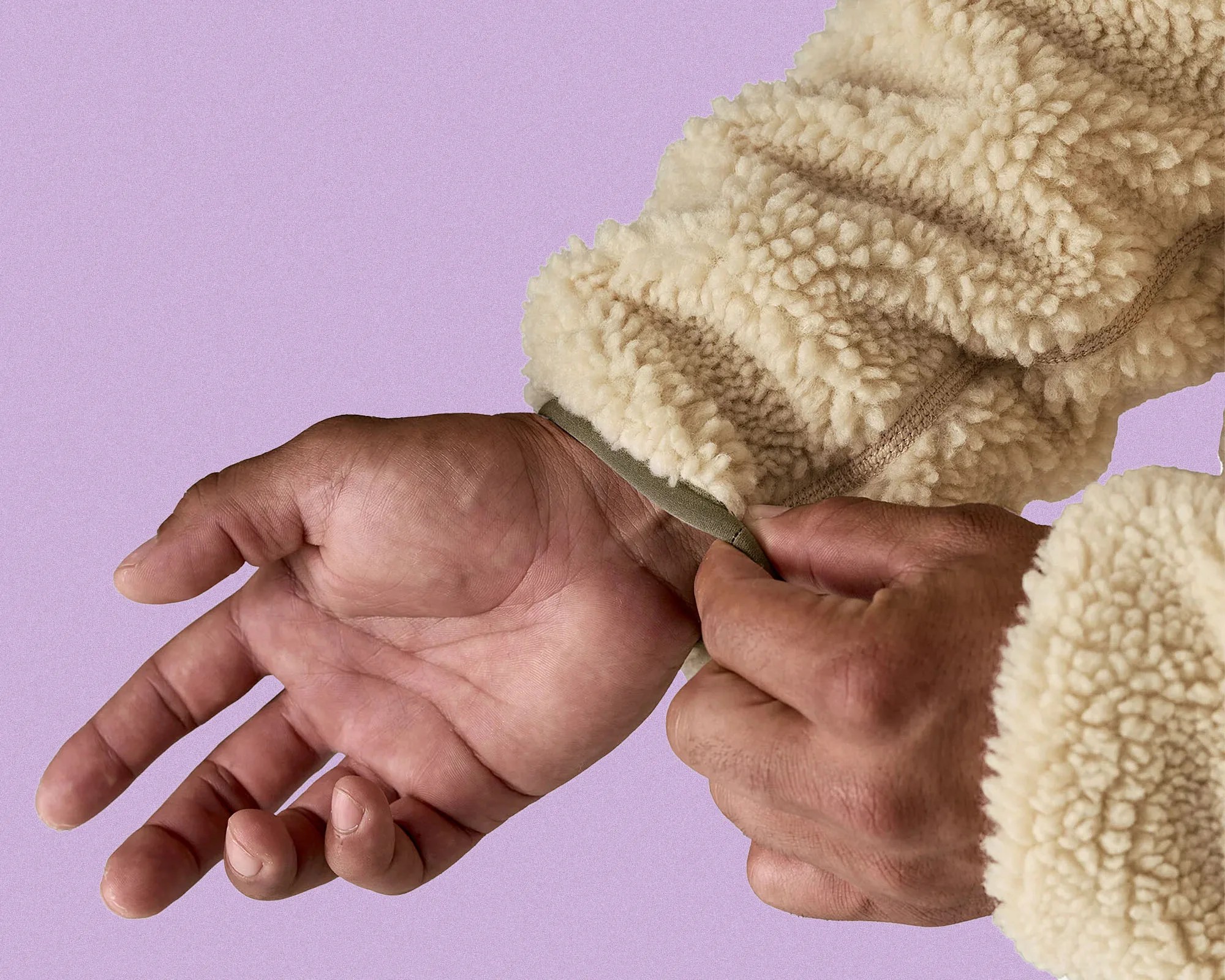 Patagonia Classic Retro X-Fleece sleeve closeup
