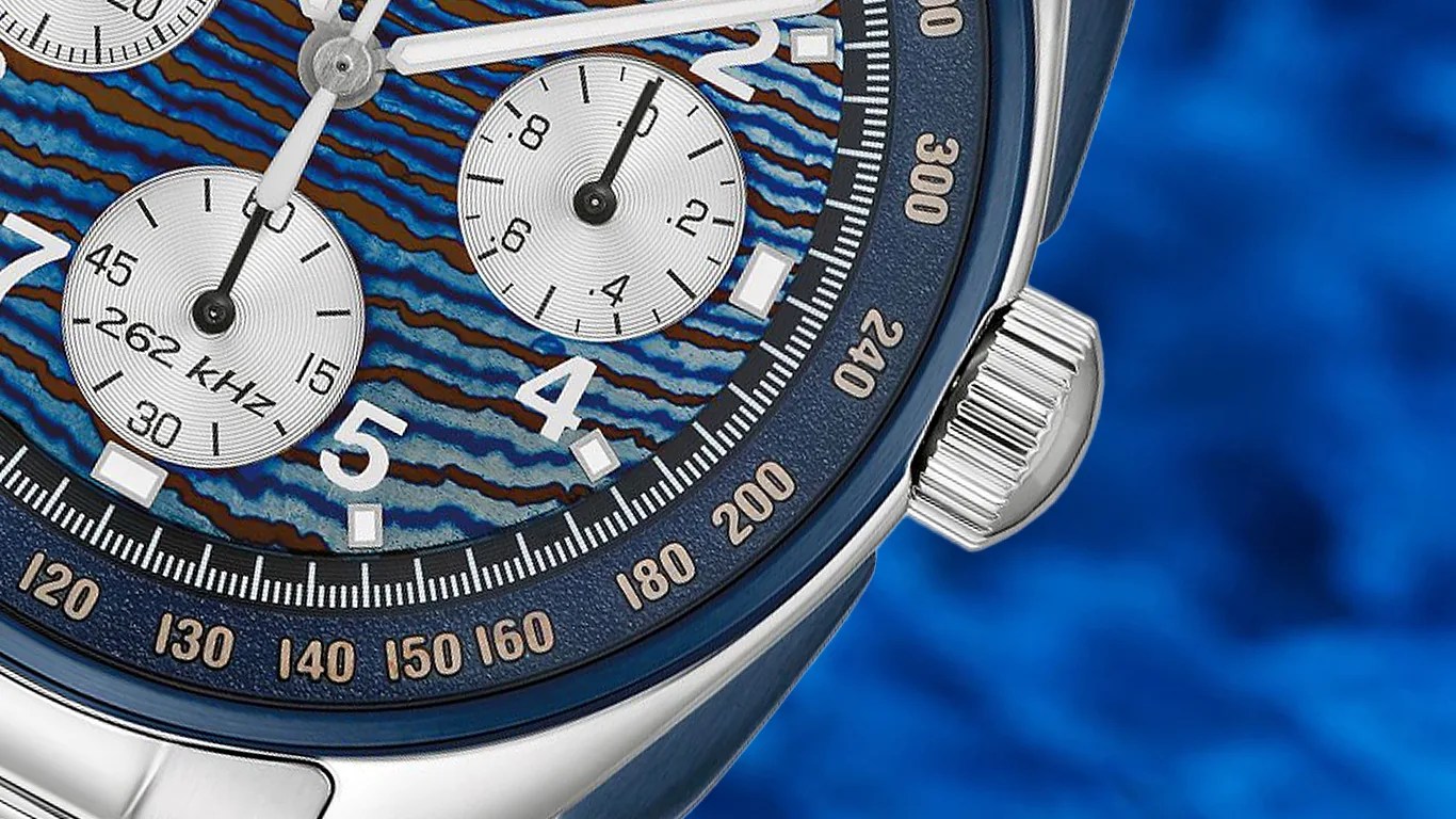 a closeup of a bulova watch