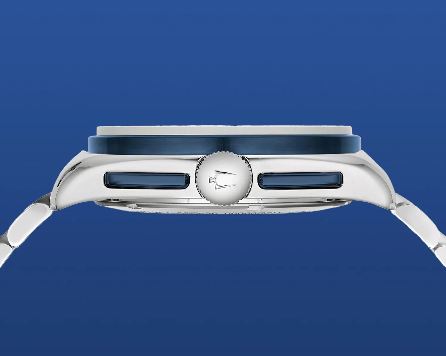 the side of a bulova watch
