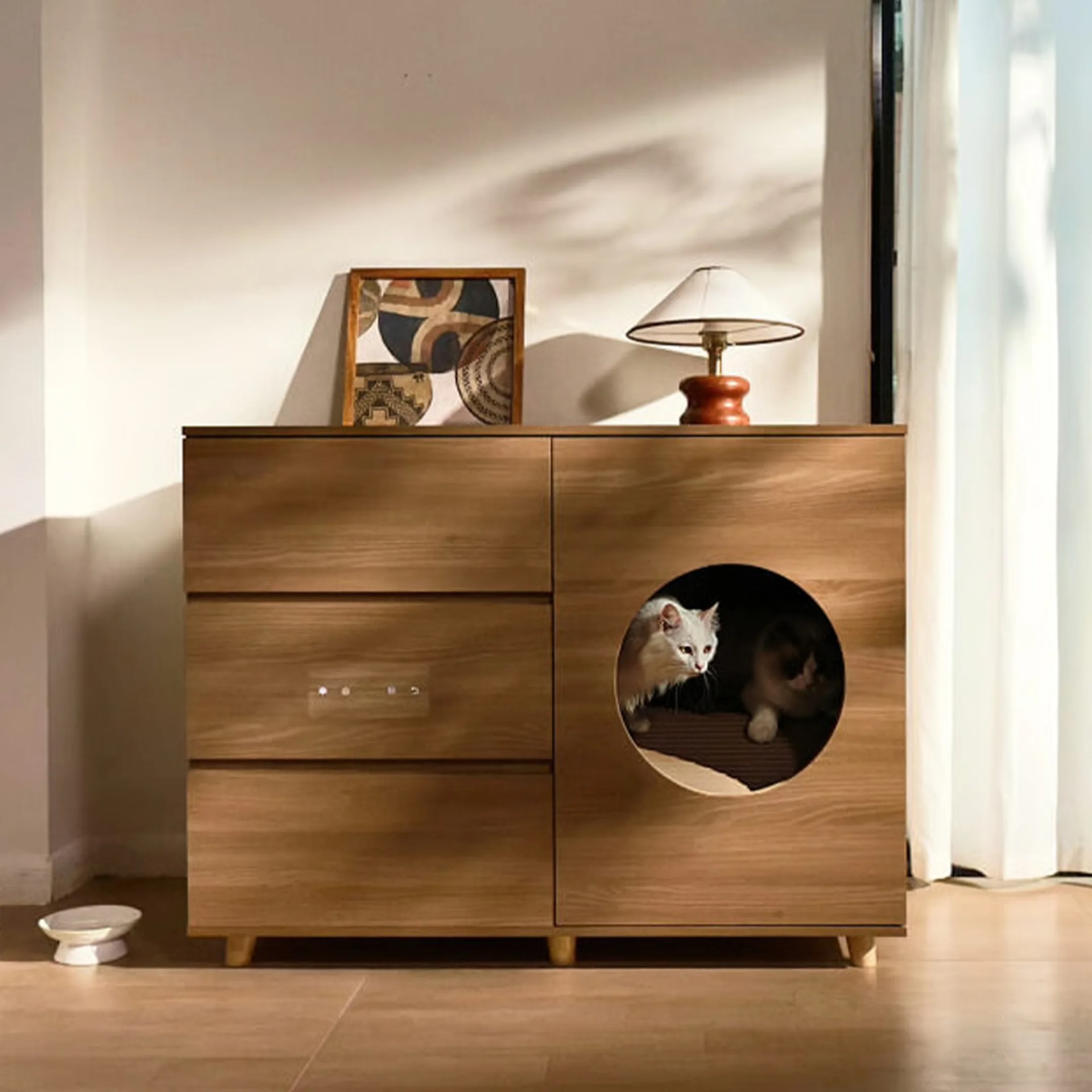 a furniture litter box