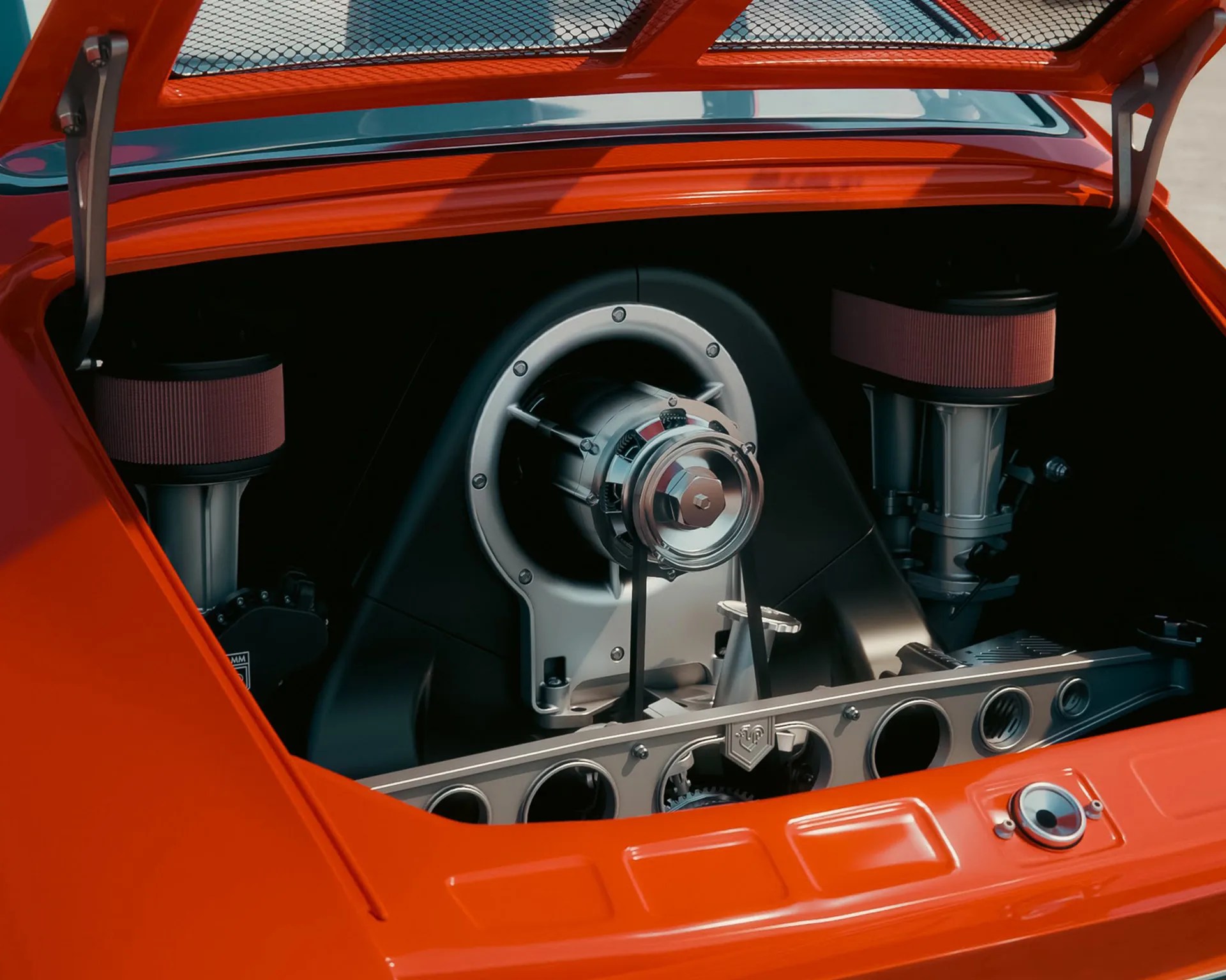 a photo of the four-cylinder engine from a porsche 912 restoration