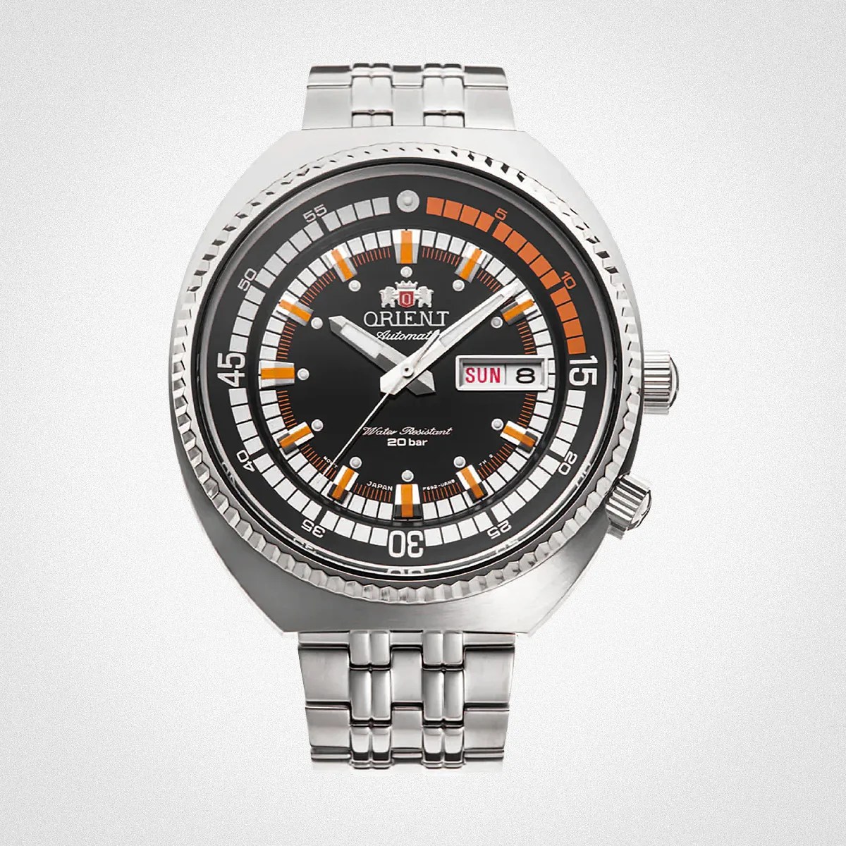 an Orient dive watch