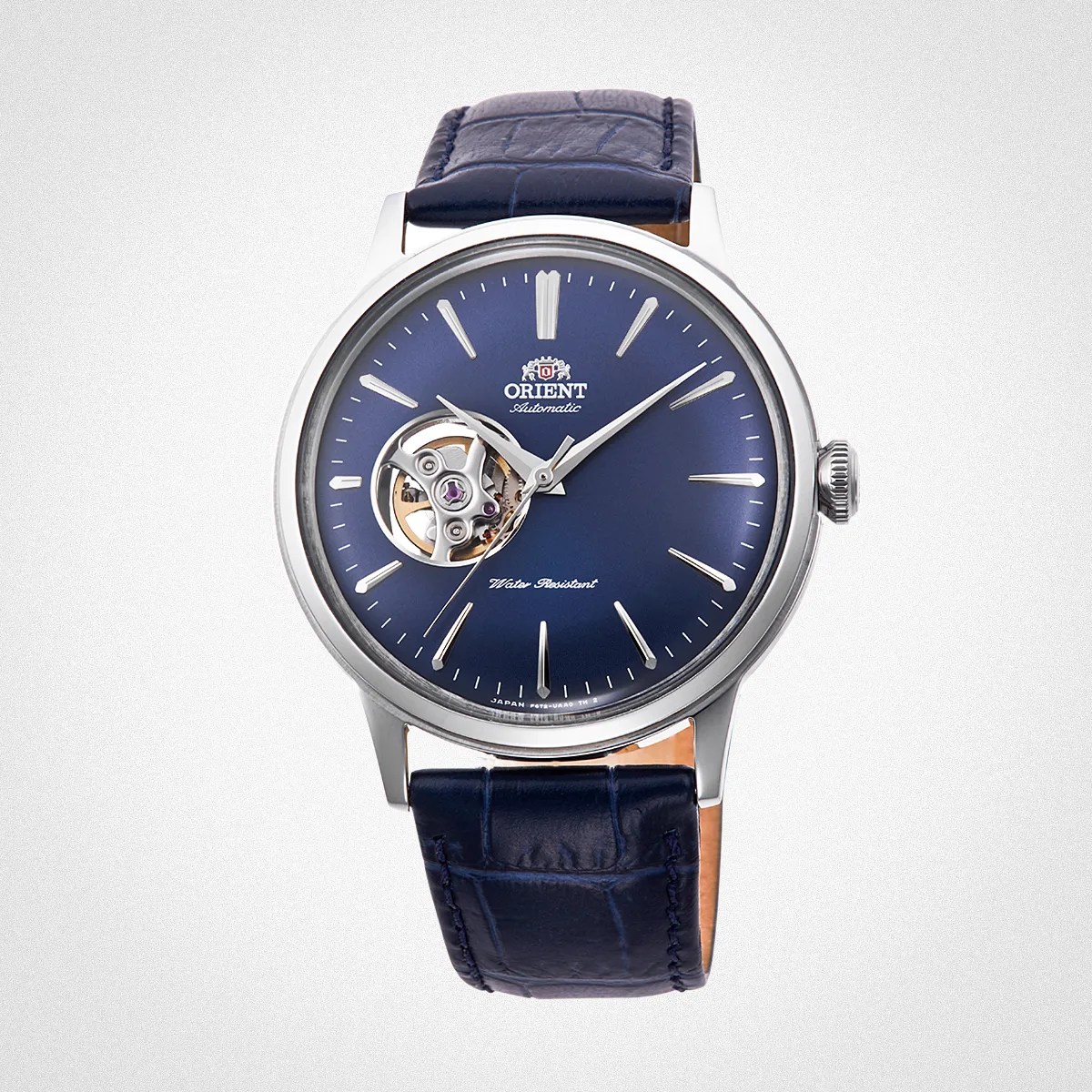 an Orient open haert dial watch