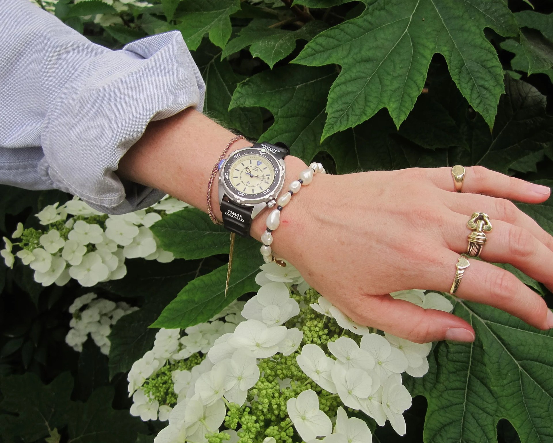 Timex Intrepid watch on wrist