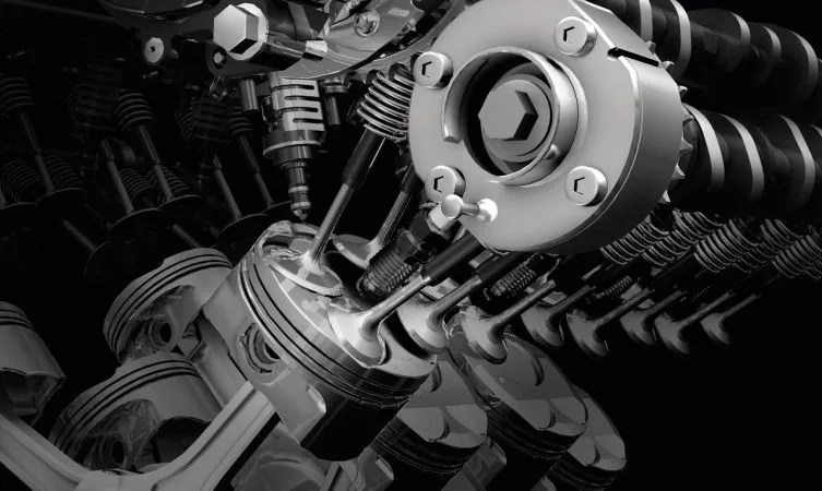 Toyota 2UR-GSE Technical Rendering - Valvetrain