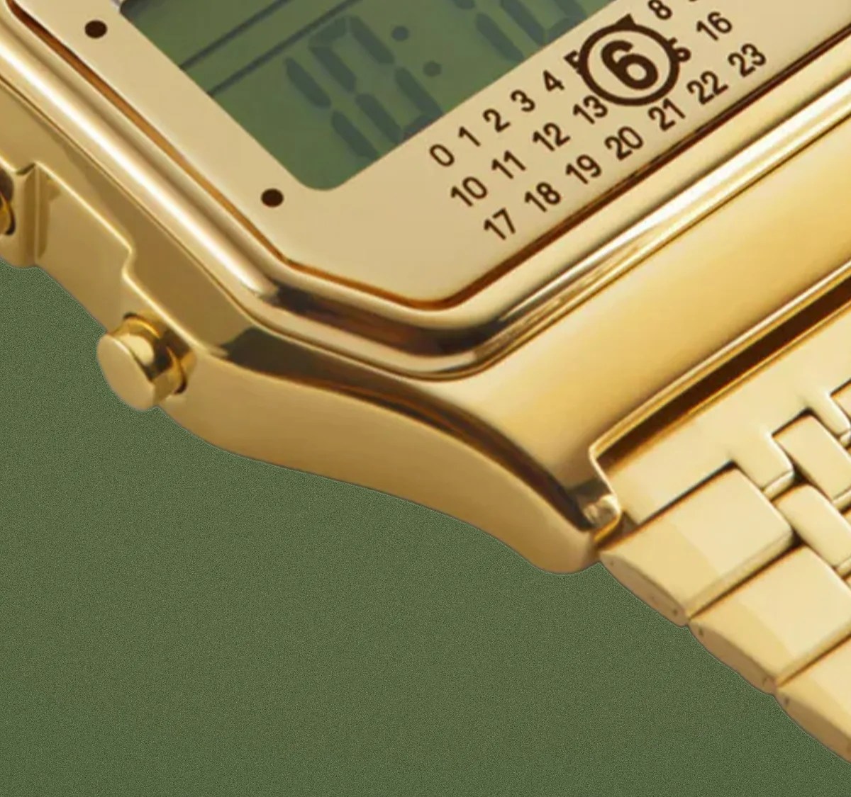 MM6 x Timex T80 Watch Ring gold S/M Timex x MM6 Maison Margiela