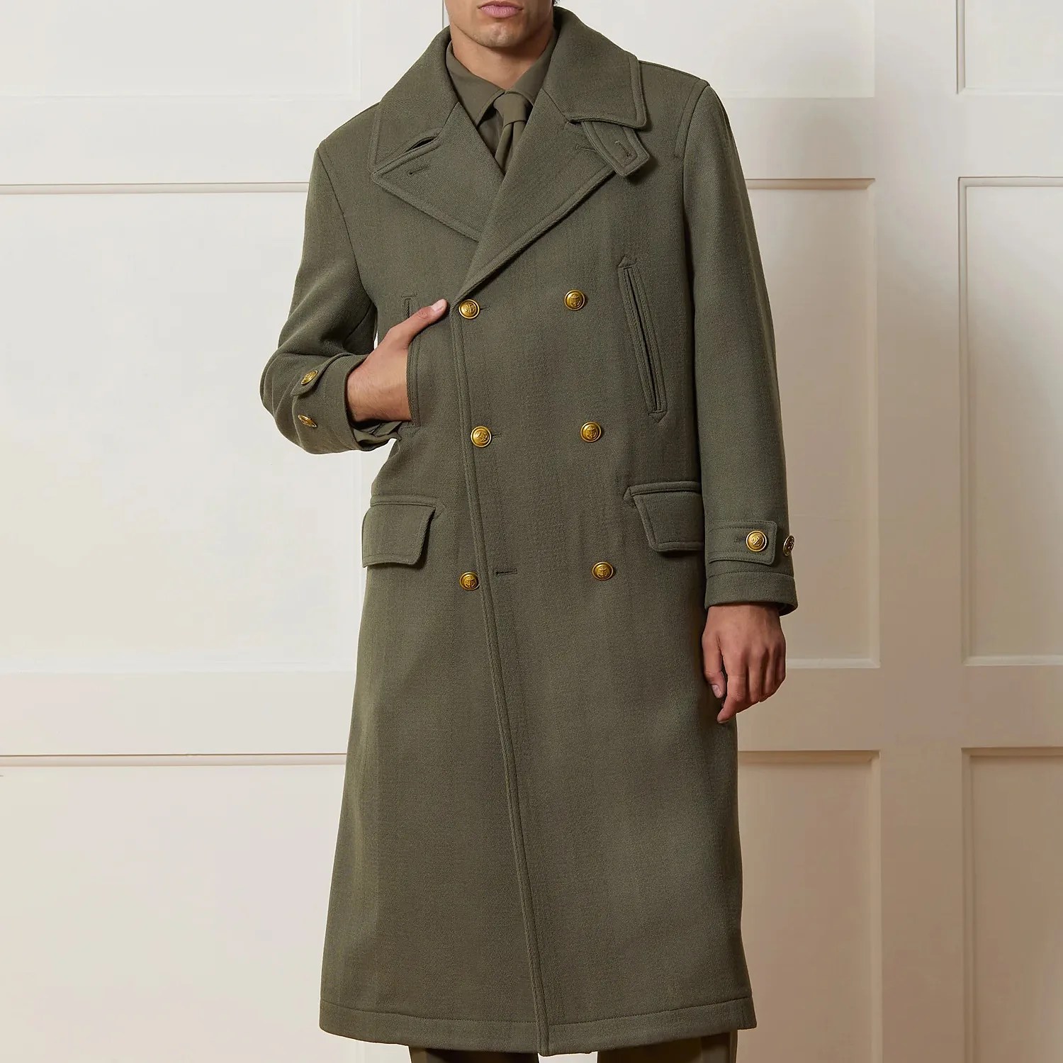 This Stunning Top Coat Is a Vintage Military-Inspired Masterpiece