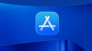 Blue app store icon with a stylized white "A" on a blue gradient background.