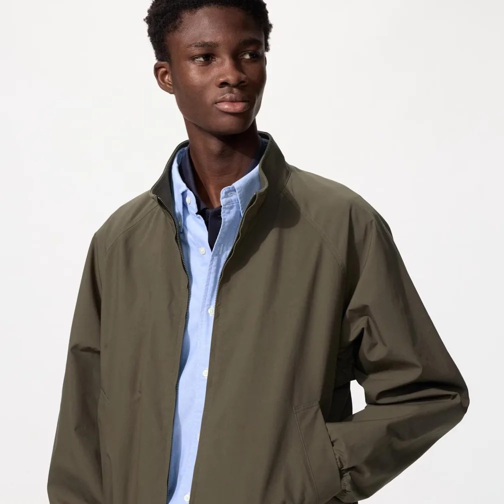 1度使用LIGHTMELTONBALCOLLAR HARRINGTONJACKE BALCOLLAR HARRINGTON JACKET - WUNDER