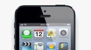 Top portion of a black smartphone screen showing app icons for Messages, Calendar, Photos, and Camera.