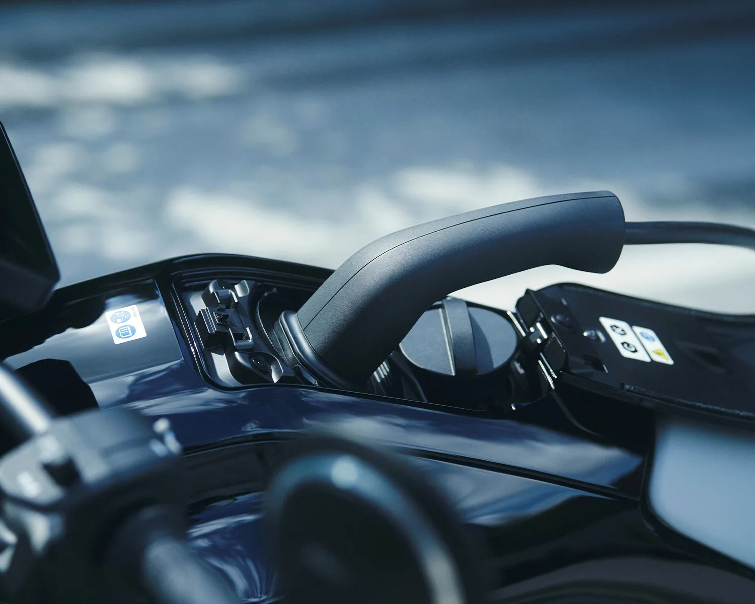 Illustration of Electric Honda Motorcycle Charging Infrastructure