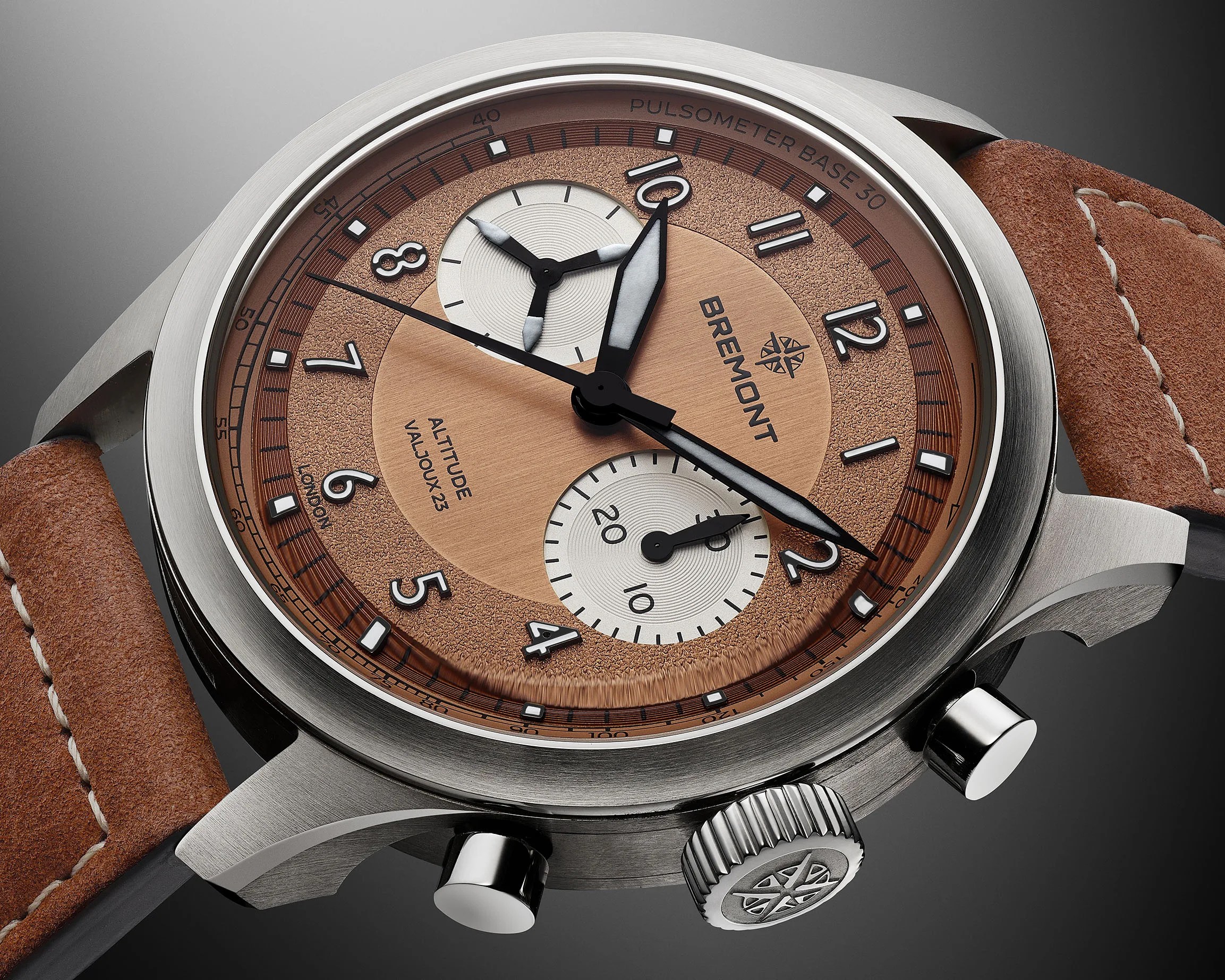 Pulsograph Watch Montblanc Introduces The Heritage Manufacture Pulsograph Tobacco main image 0