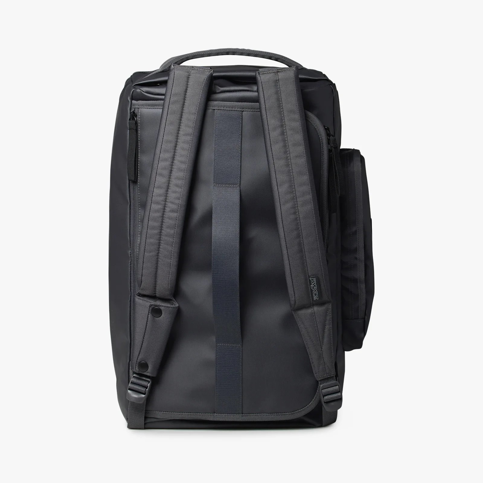 Black Jansport backpack showing padded shoulder straps and top handle against a white background.