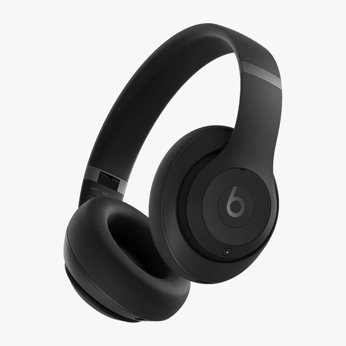 Black over-ear Beats headphones with cushioned ear pads and a matte finish.