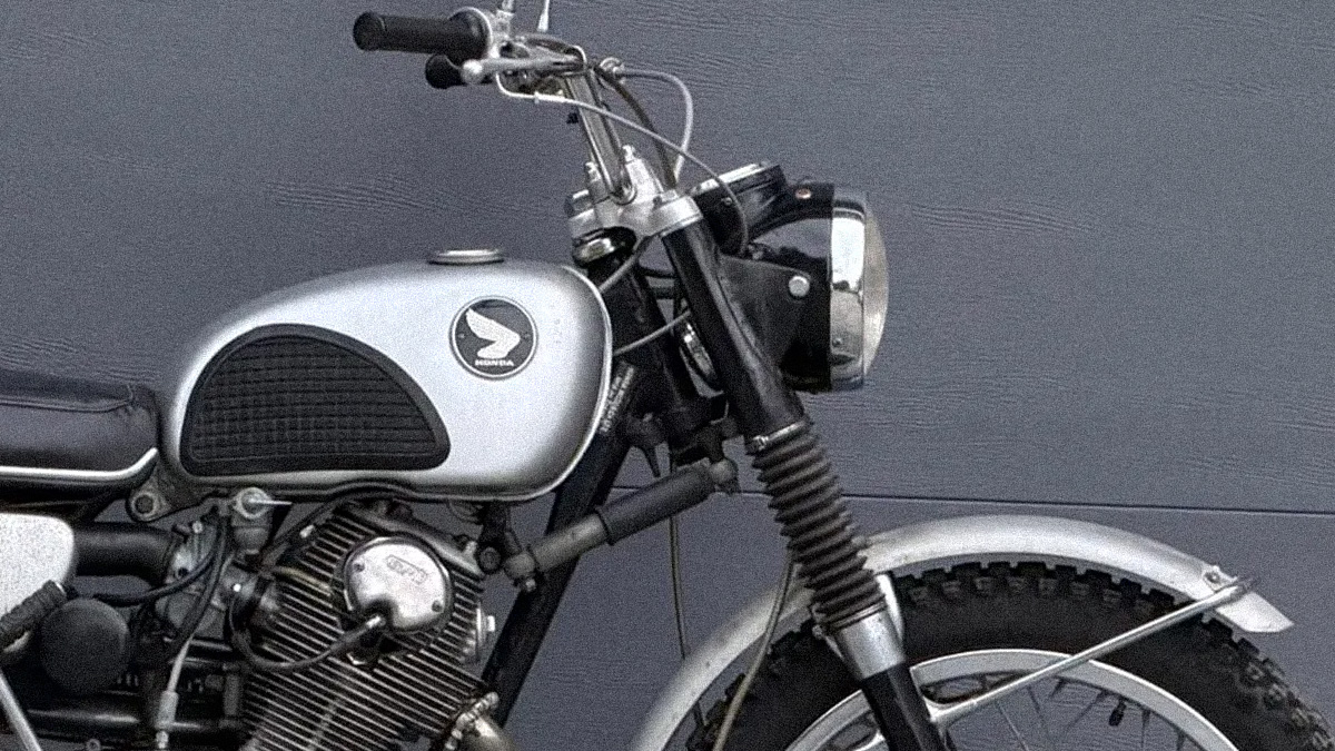 1964 Honda CL72 Scrambler klasik motosiklet