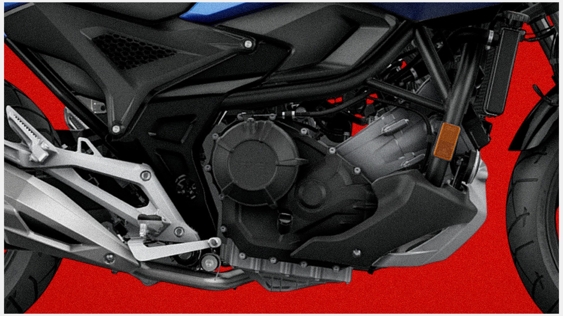 Honda NC750X motor ve şasi detay