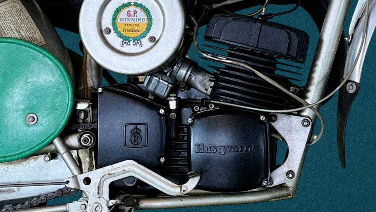 1972 Husqvarna 250cc McQueen motocross motoru
