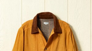 Quaker Marine Levels Up a Classic Waxed Cotton Barn Jacket with Suede Detailing