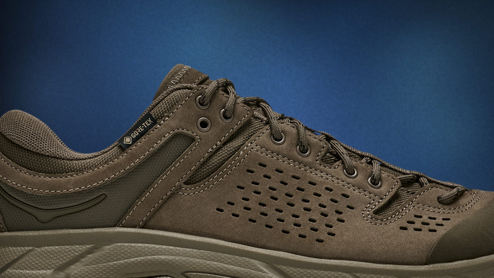 Hoka Tor Ultra Lo kahverengi Gore-Tex şehir yürüyüş ayakkabısı